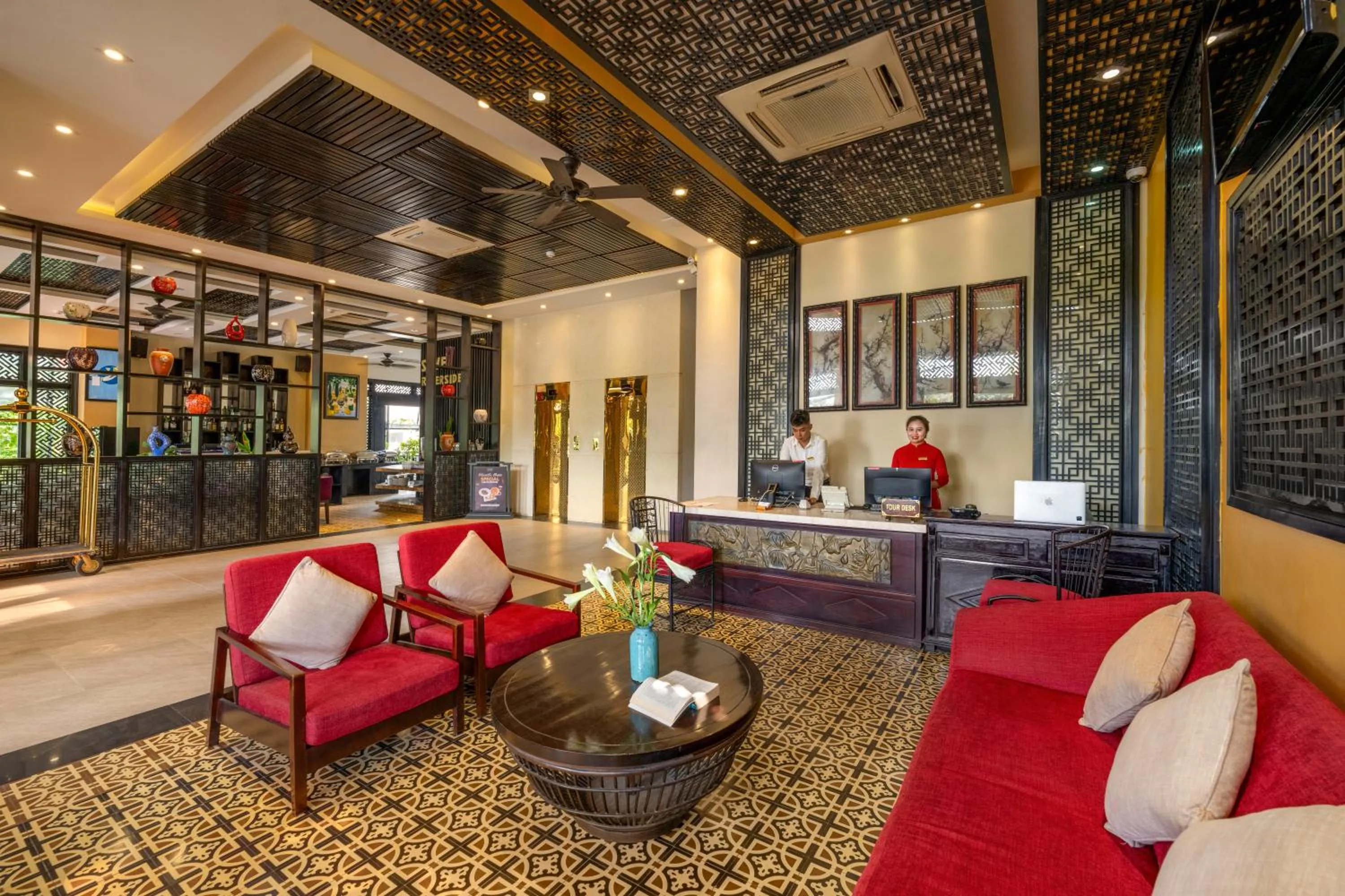 Lobby or reception in Royal Riverside Hoi An Hotel & Spa