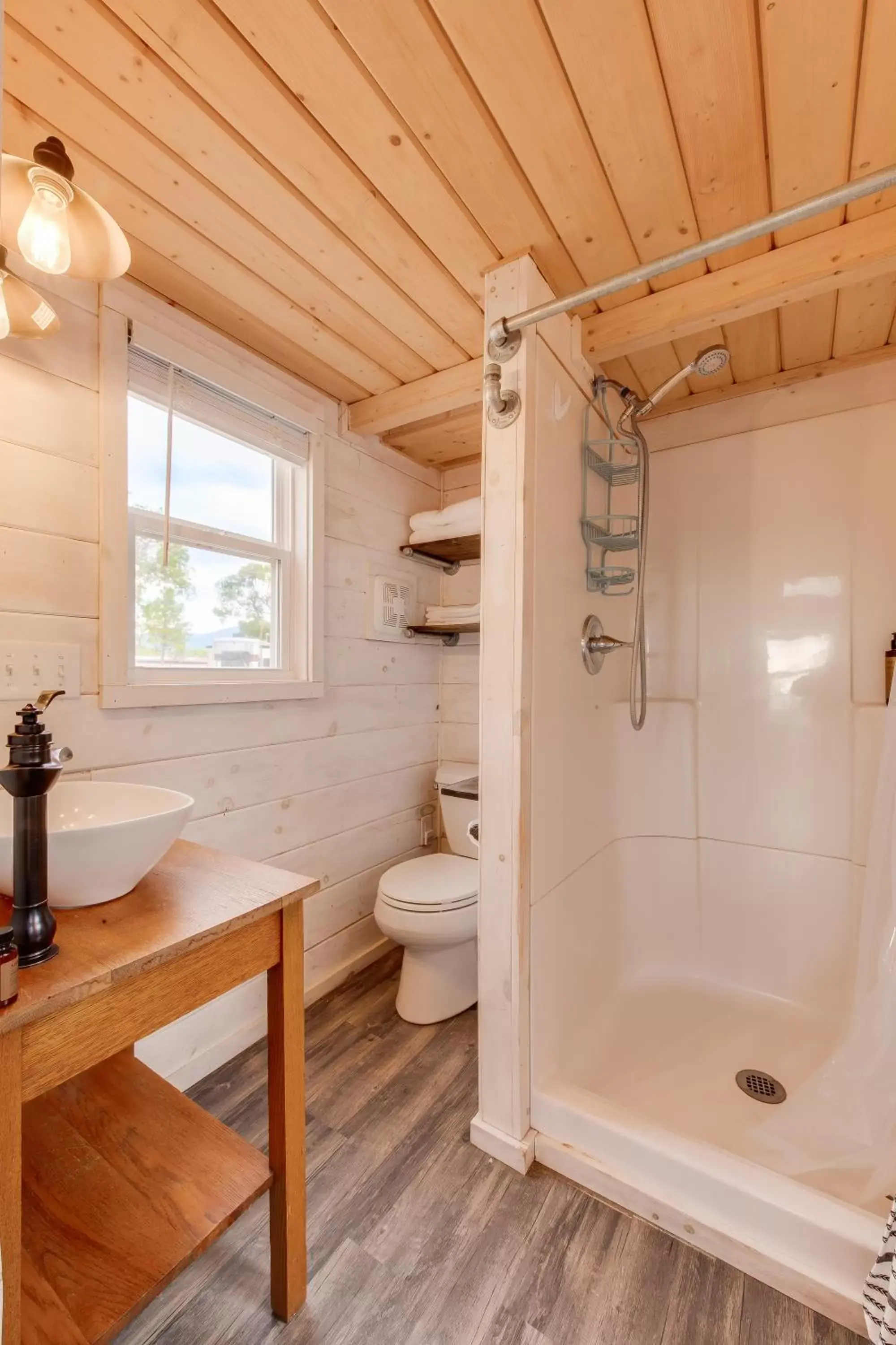 Shower, Bathroom in Taos Motor Lodge