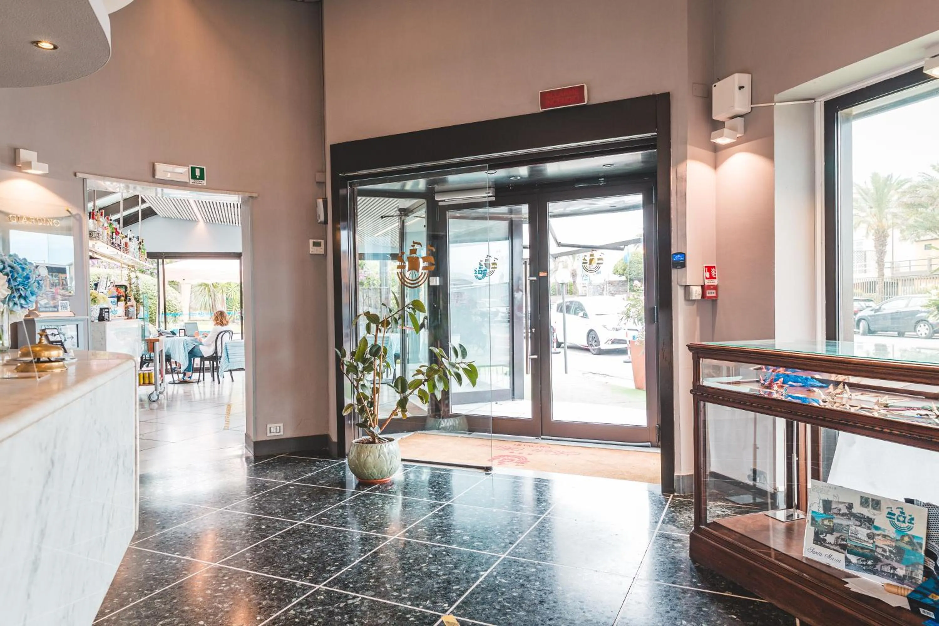 Lobby or reception in Hotel Santa Maria