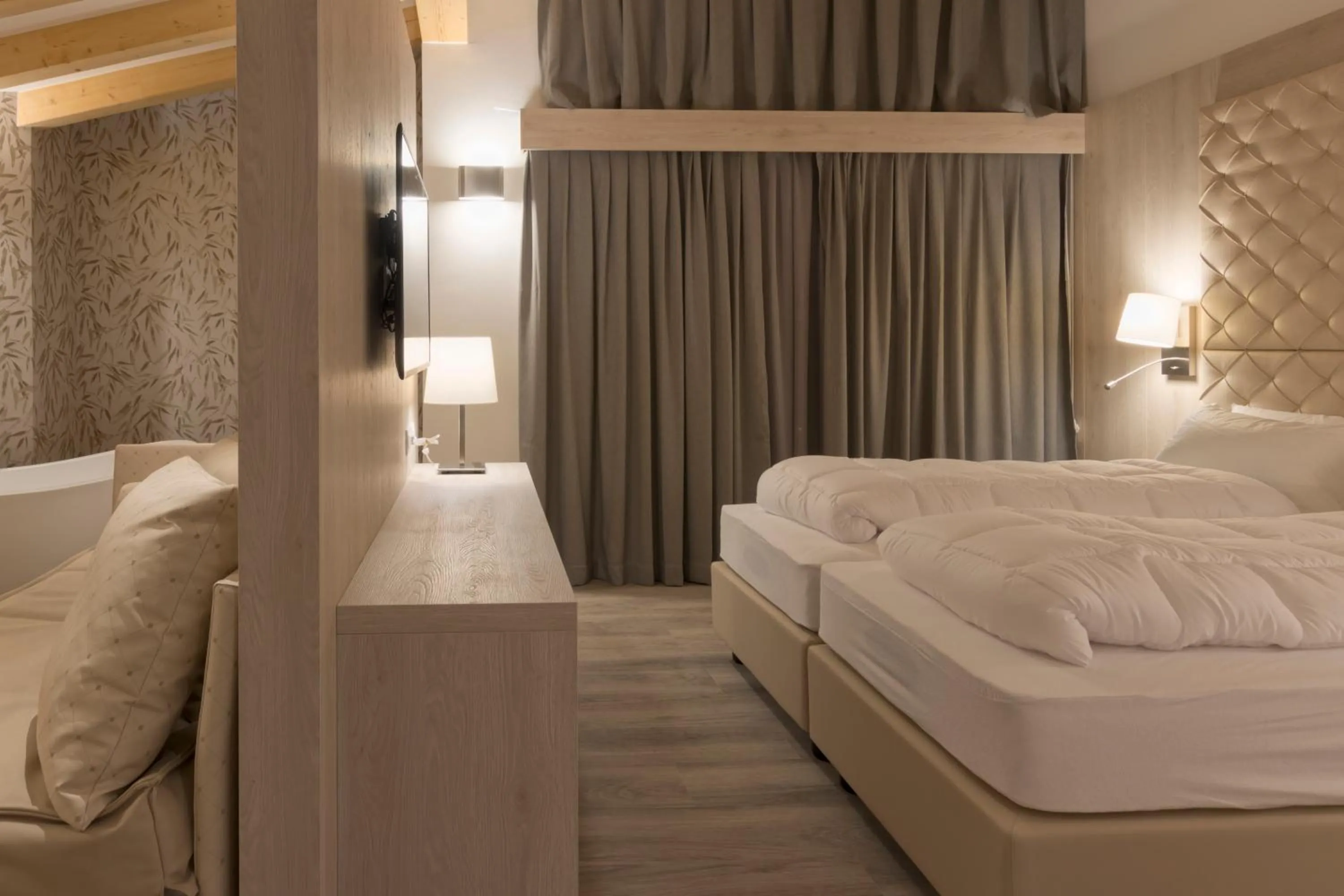 Bed in Hotel Rosengarten