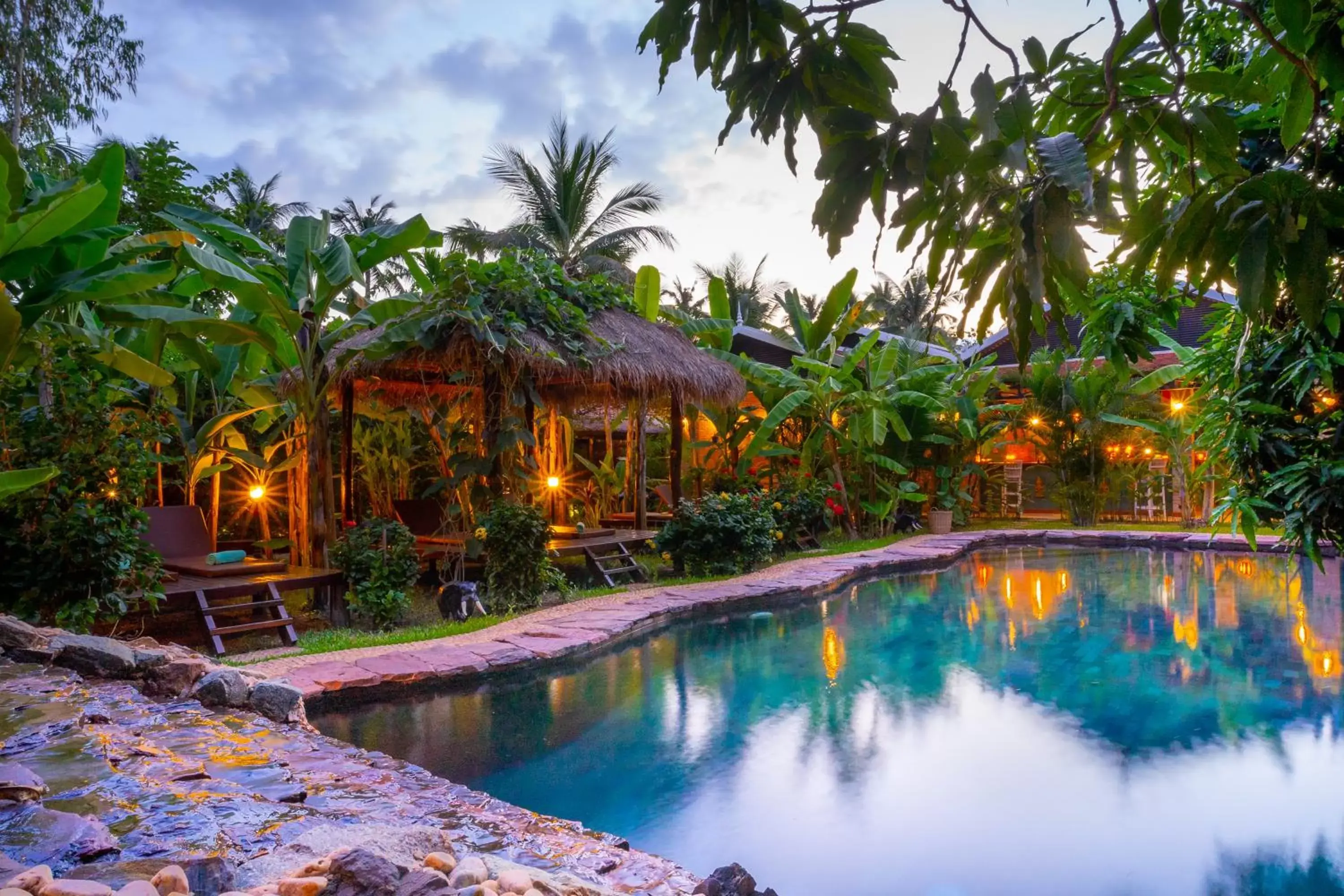 Swimming pool in Authentic Khmer Village Resort Swimming pool in Authentic Khmer Village Resort