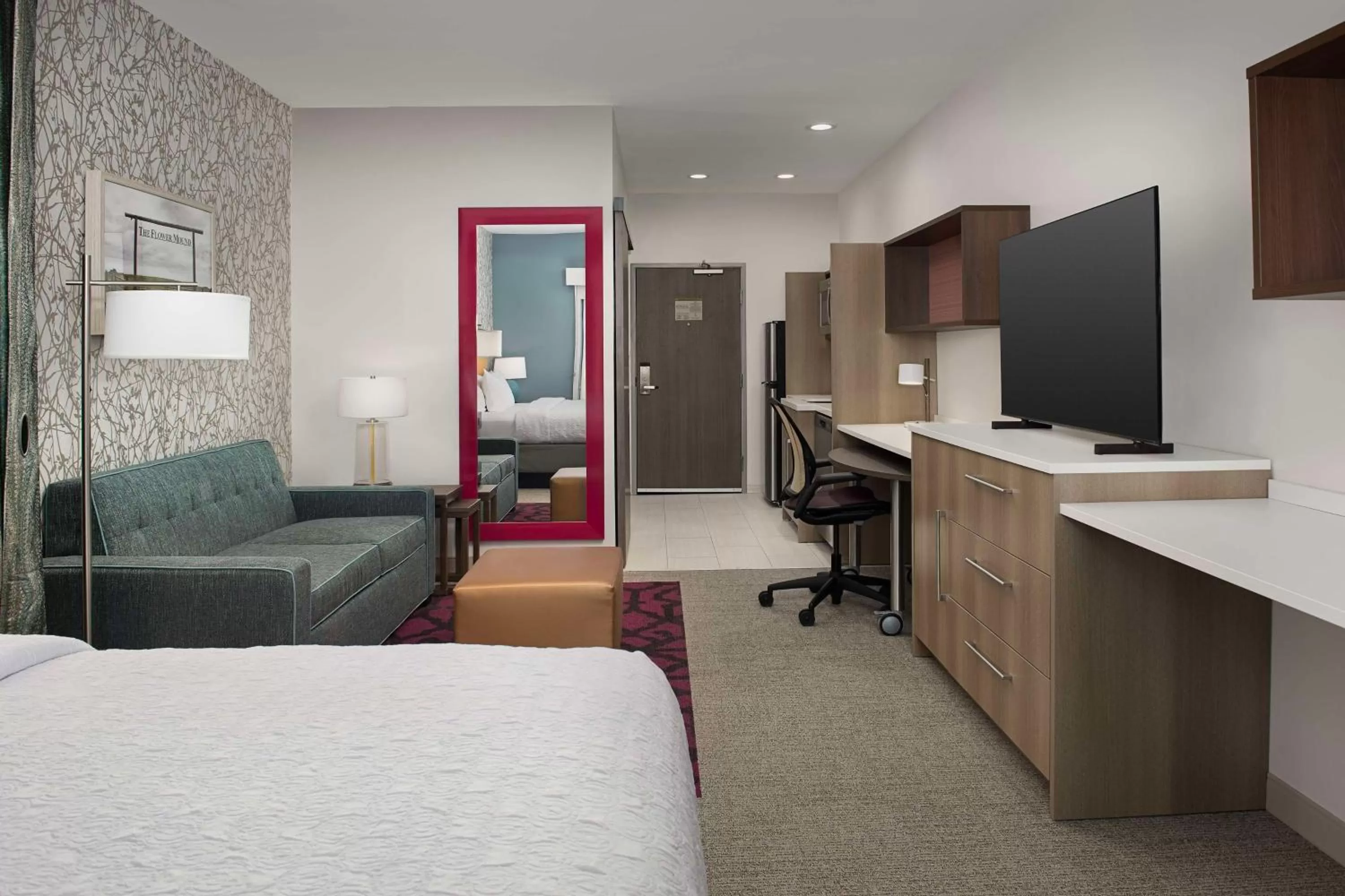 Bedroom, Bed in Home2 Suites By Hilton Flower Mound Dallas