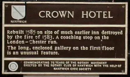 Logo/Certificate/Sign in Crown Hotel