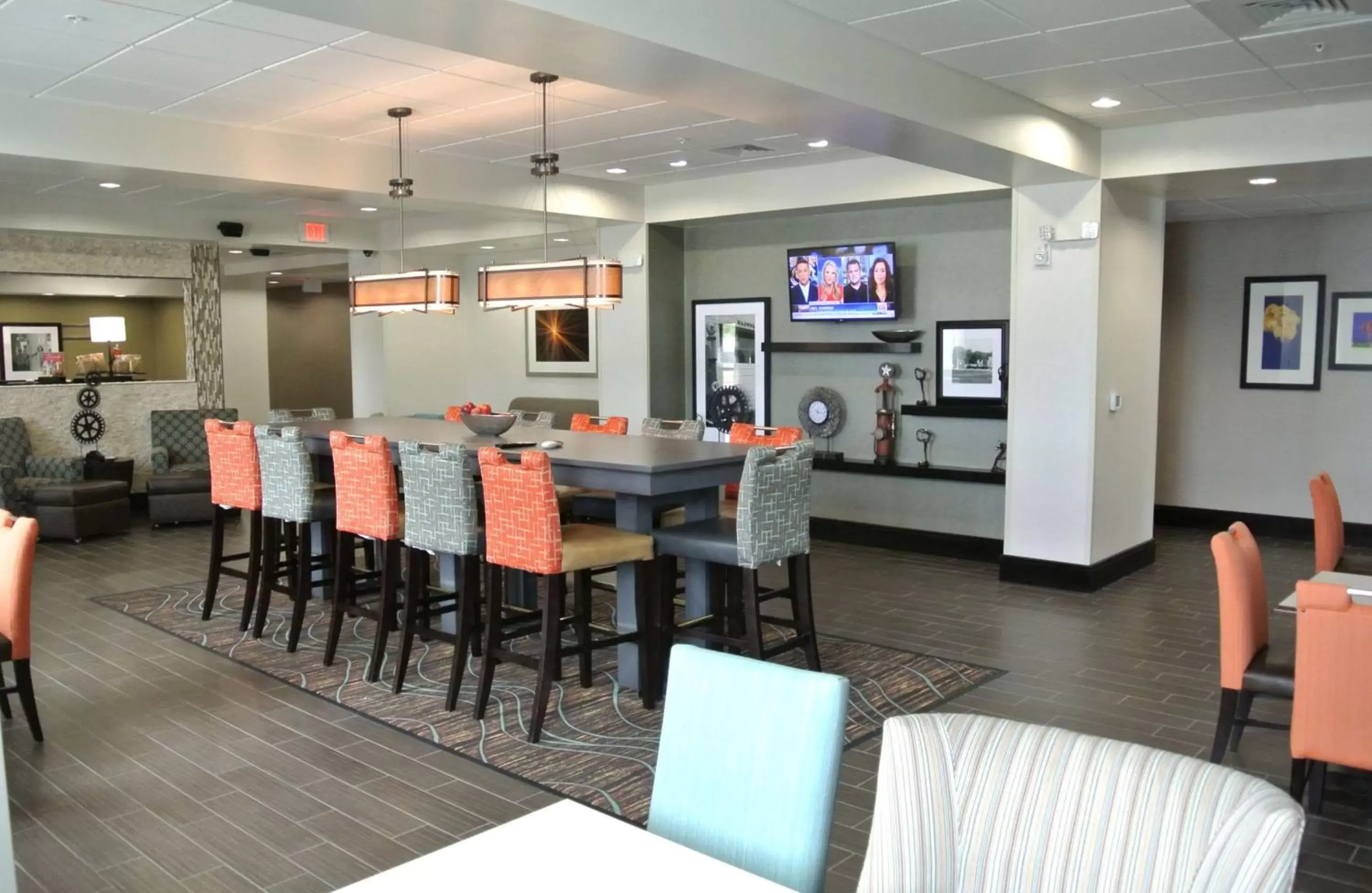 Lobby or reception, Restaurant/Places to Eat in Hampton Inn Carrizo Springs