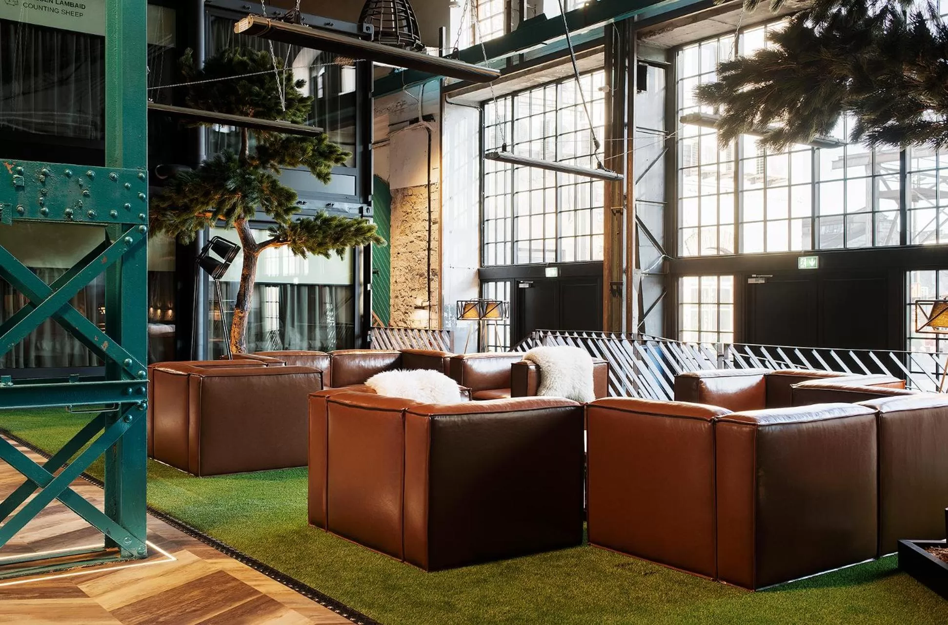 Seating area in Hektor Container Hotel