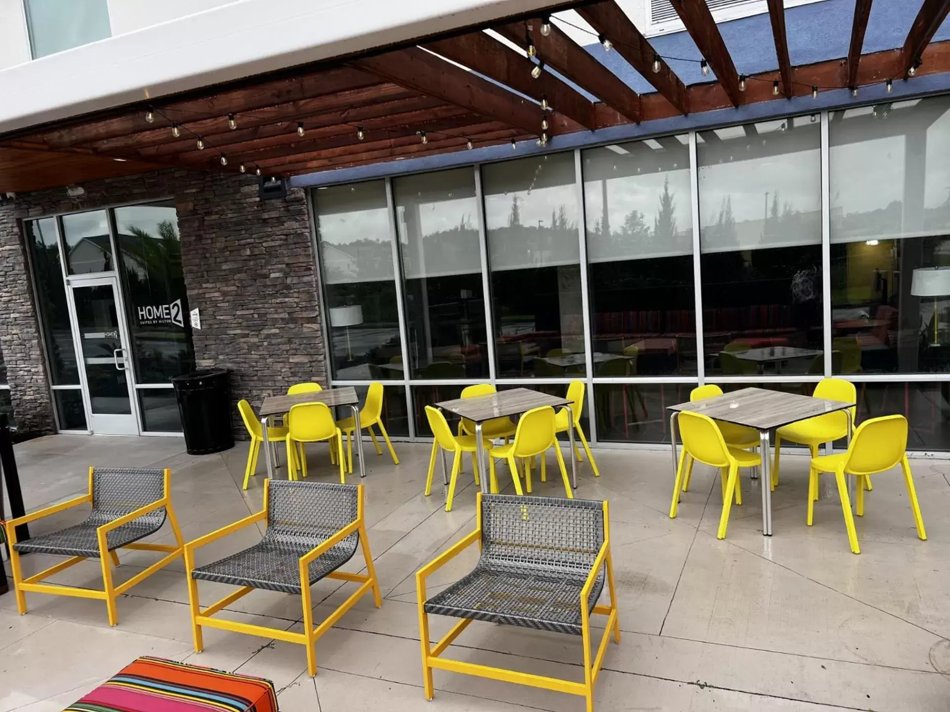 Patio, Restaurant/Places to Eat in Home2 Suites By Hilton Hinesville