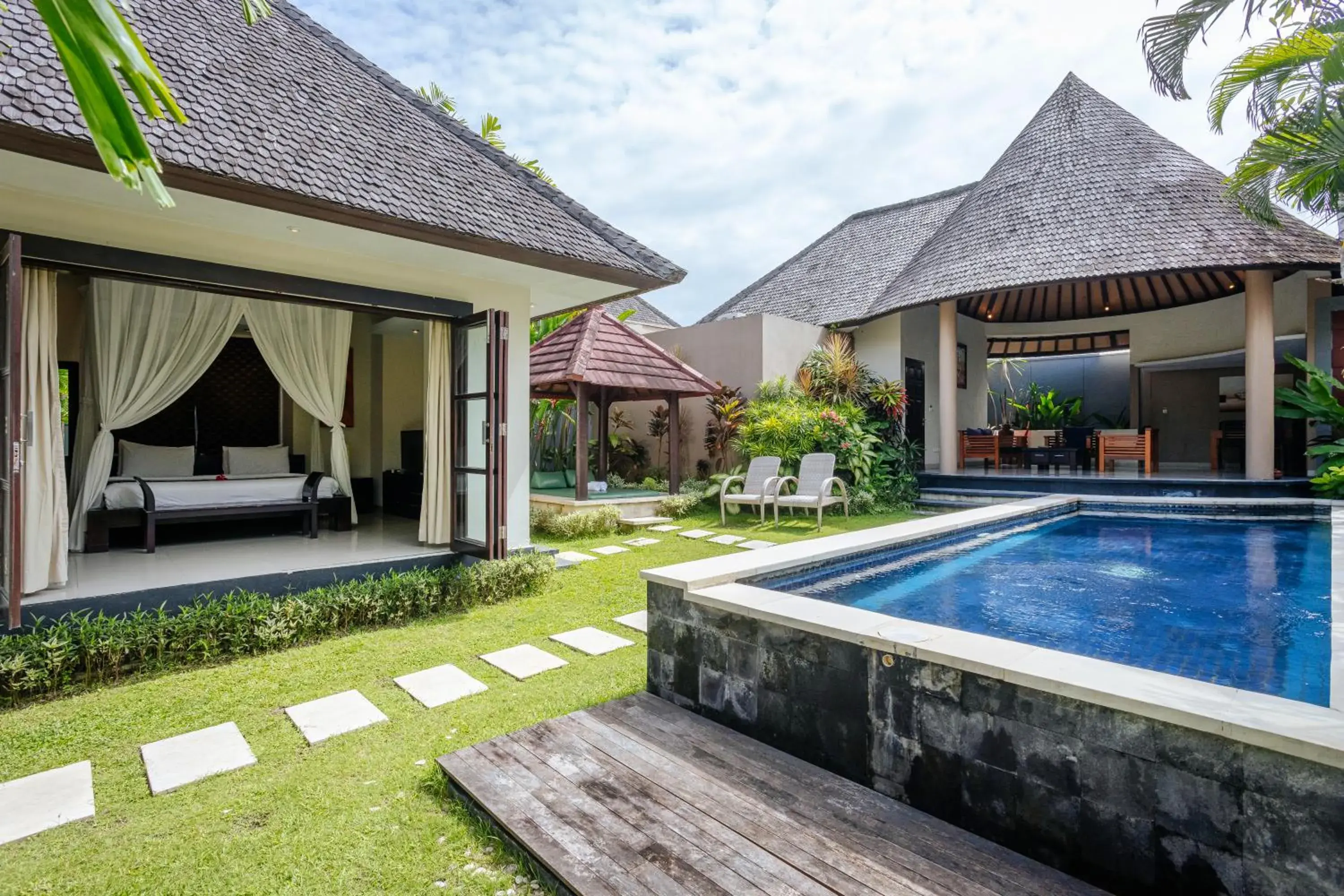 Property building, Swimming Pool in The Bidadari Villas and Spa