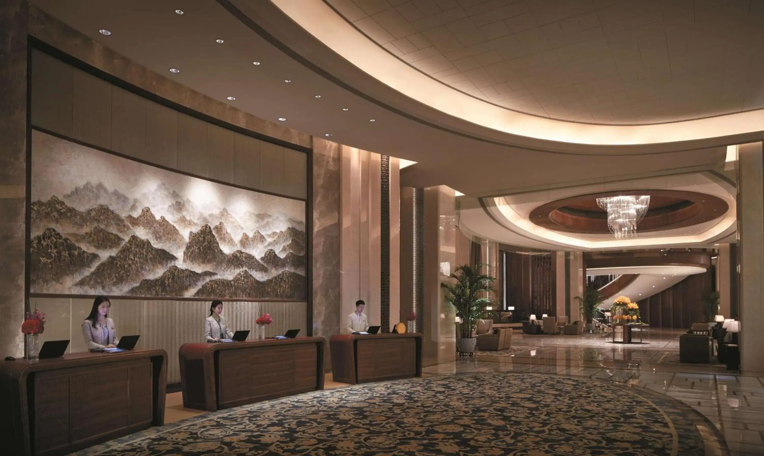 Lobby or reception in Shangri-La Nanchang