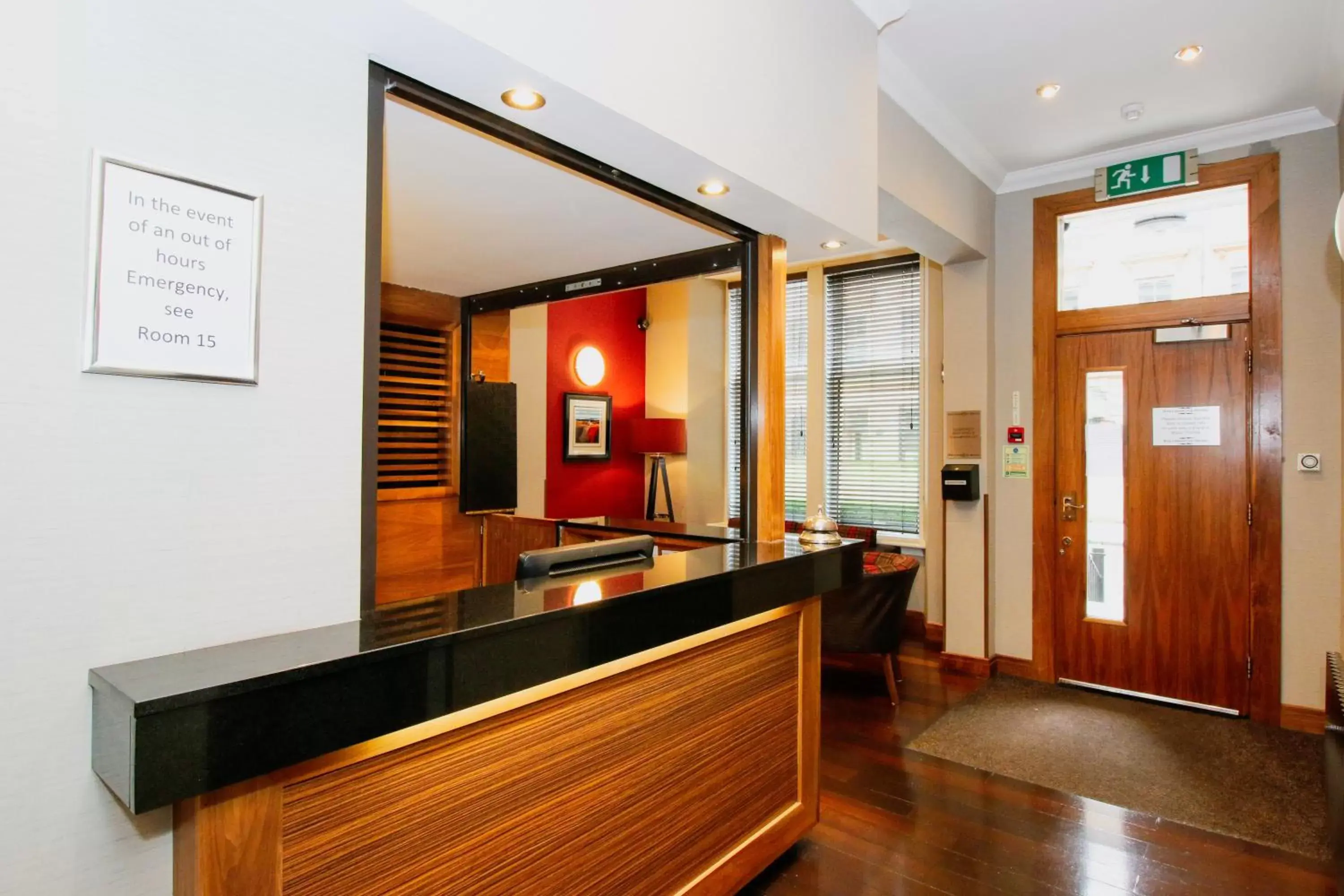 Lobby or reception, Lobby/Reception in Kelvingrove Hotel - Sauchiehall St