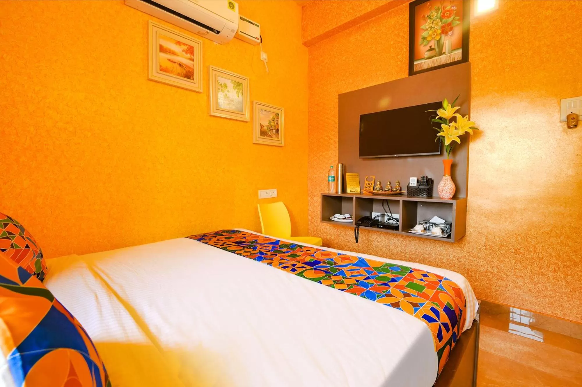 Bedroom, Bed in FabHotel Vijaylakshmi Stay Inn - Nr Chennai International Airport