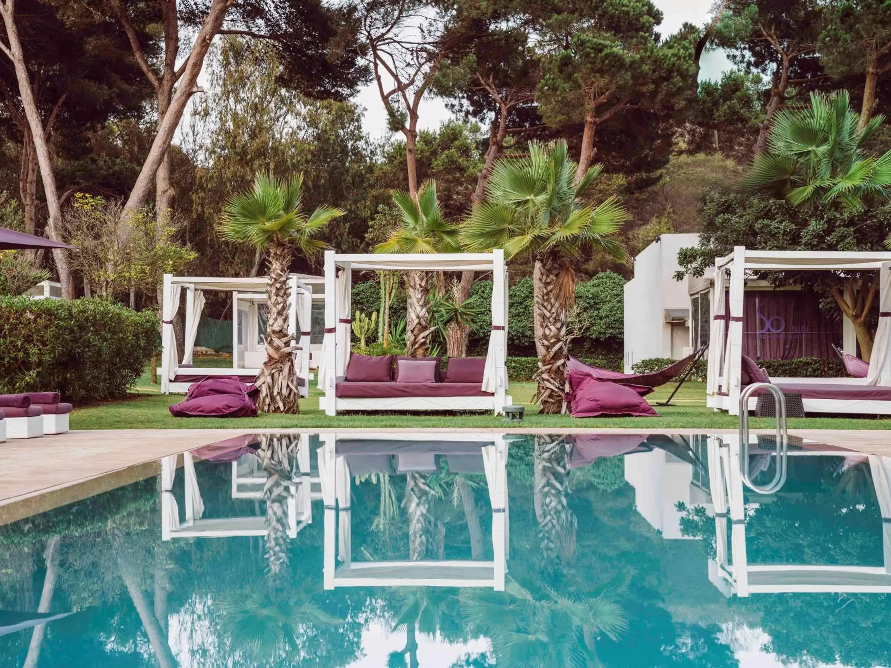 Solarium, Swimming Pool in Sofitel Rabat Jardin Des Roses