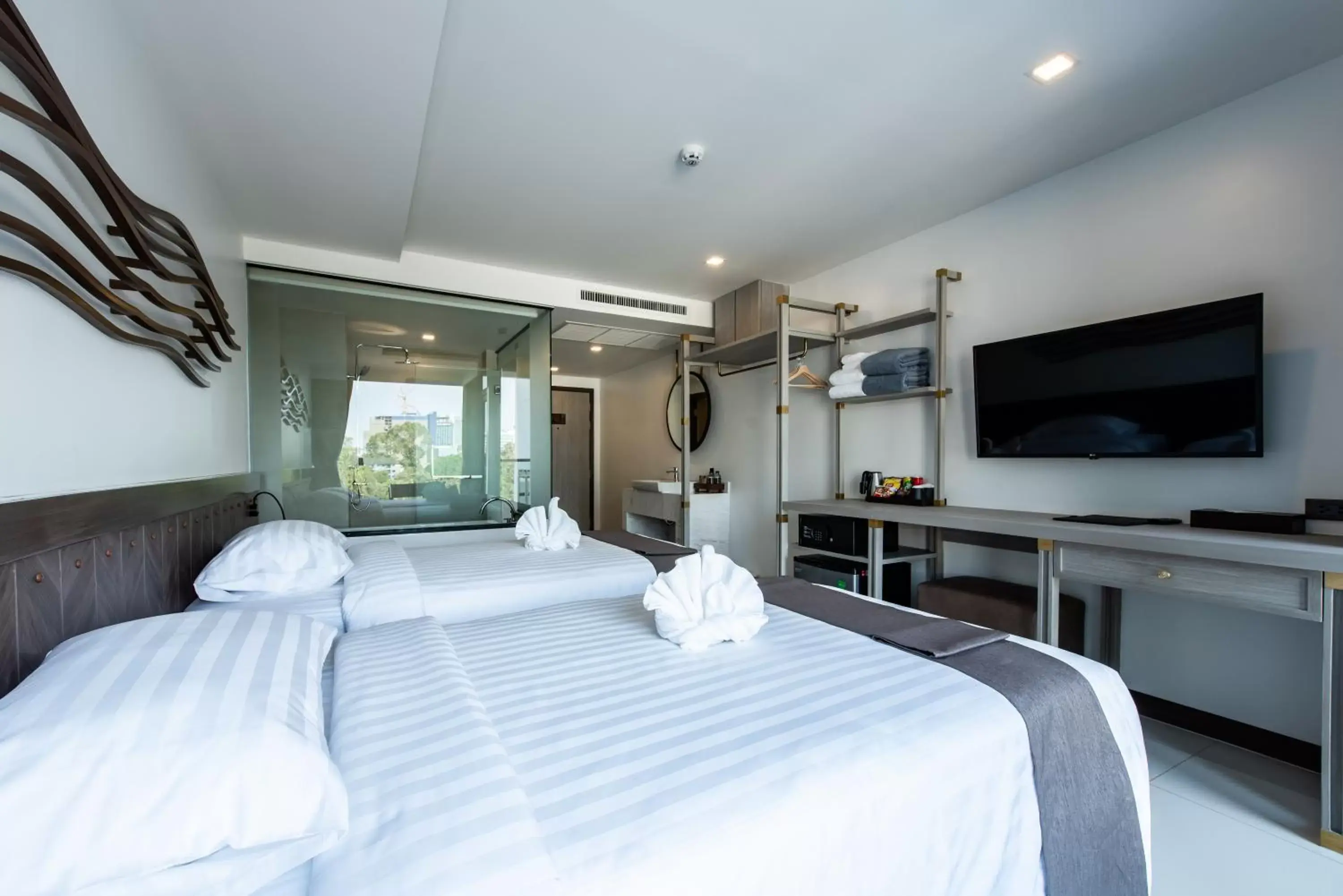 Bed in Blackwoods Hotel Pattaya - SHA Extra Plus Bed in Blackwoods Hotel Pattaya - SHA Extra Plus