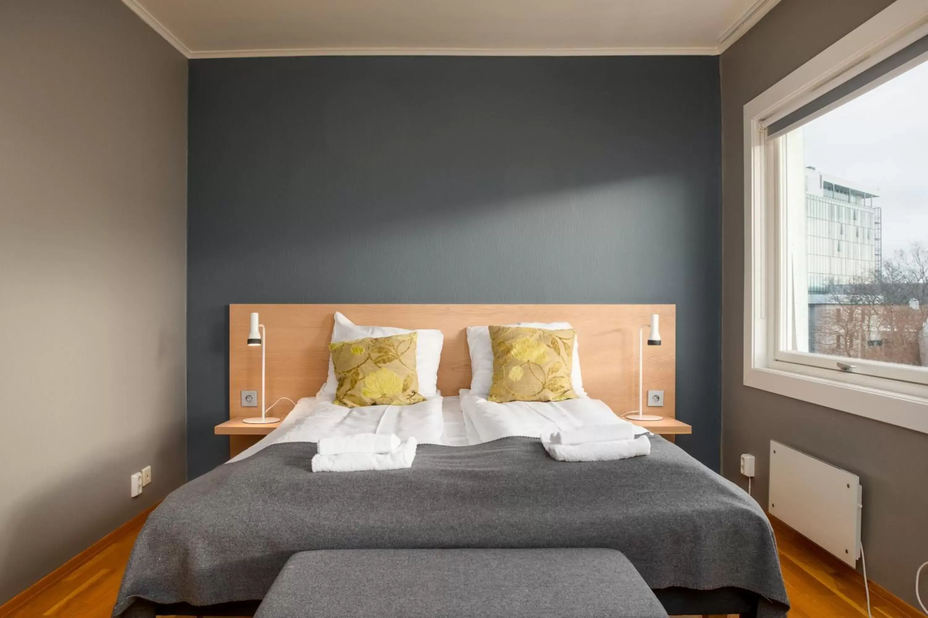 Bed in Fast Hotel Svolvær Bed in Fast Hotel Svolvær