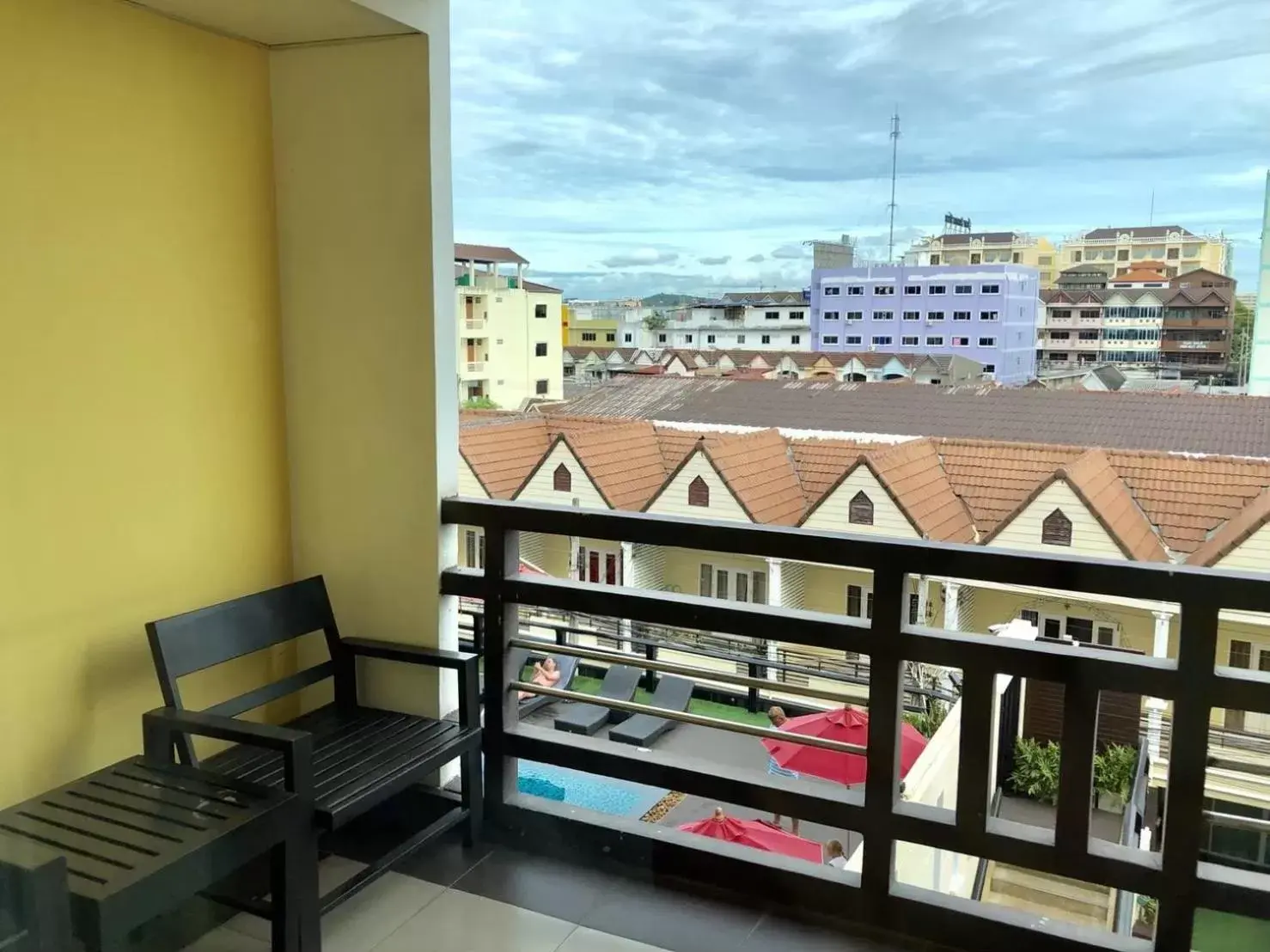 Balcony/Terrace in Golden Sea Pattaya - SHA Extra Plus