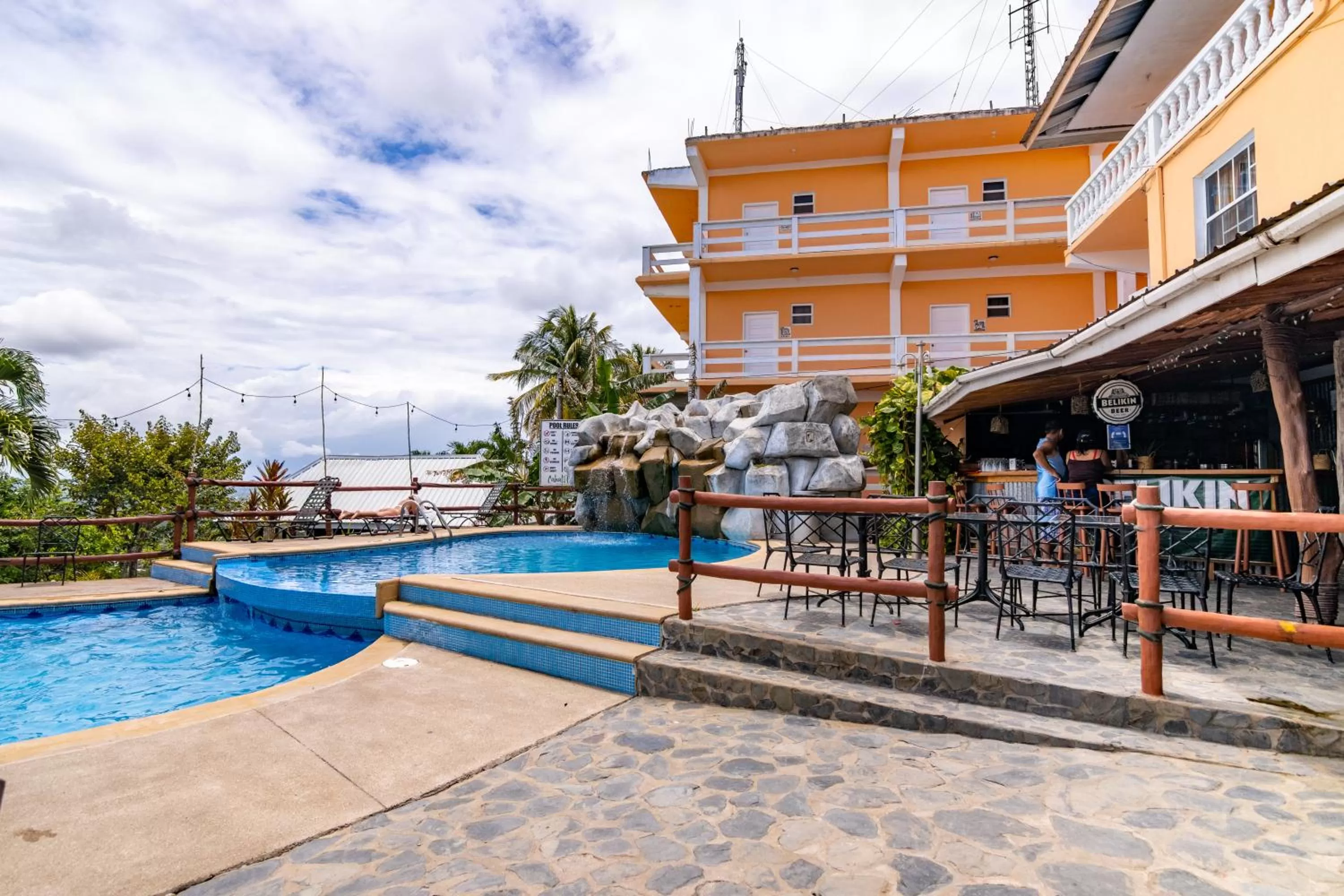 Property building in Cahal Pech Village Resort