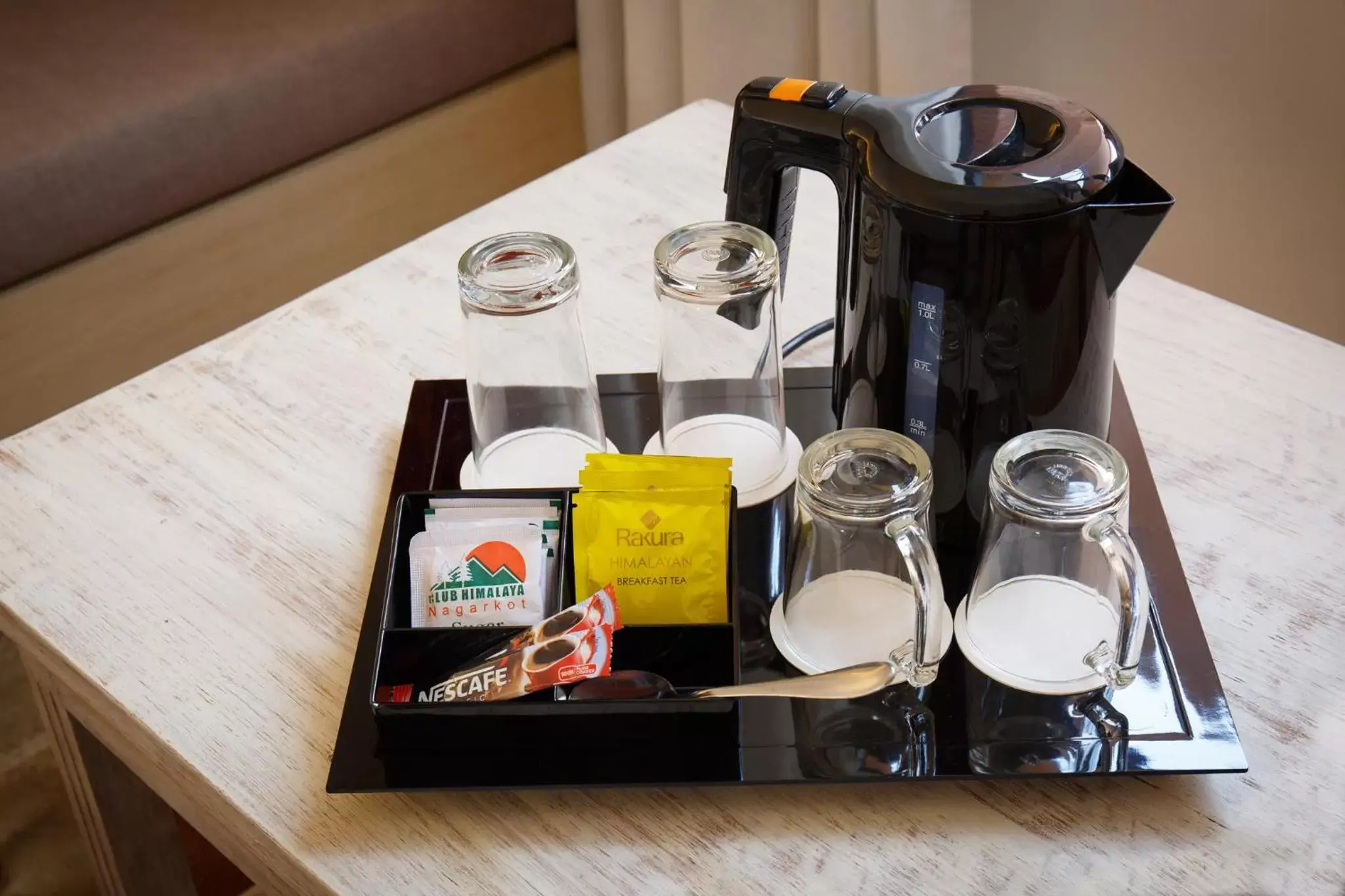 Coffee/tea facilities in Club Himalaya, by ACE Hotels