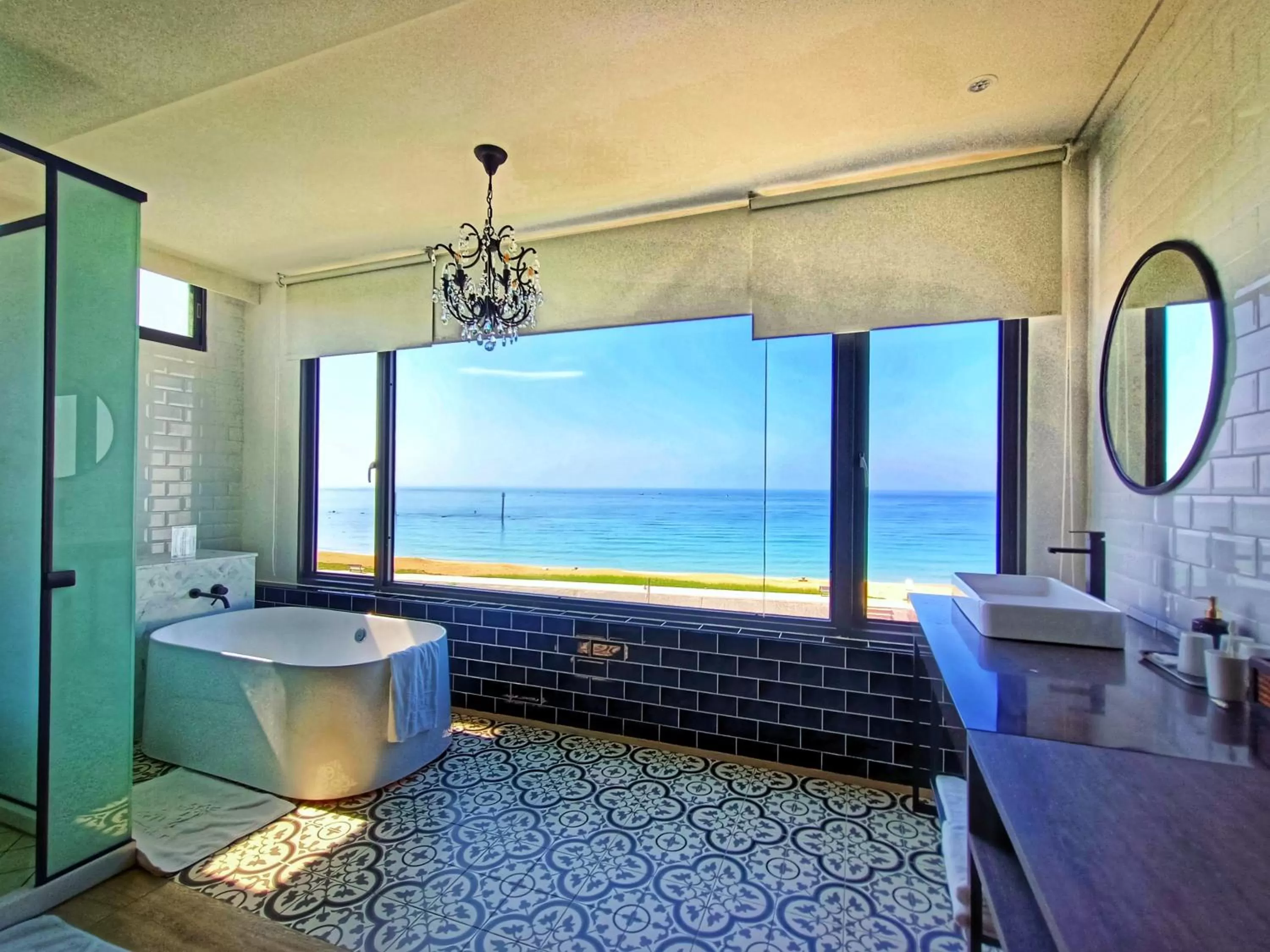 Bathroom in Beachcastle & Sea View Villa