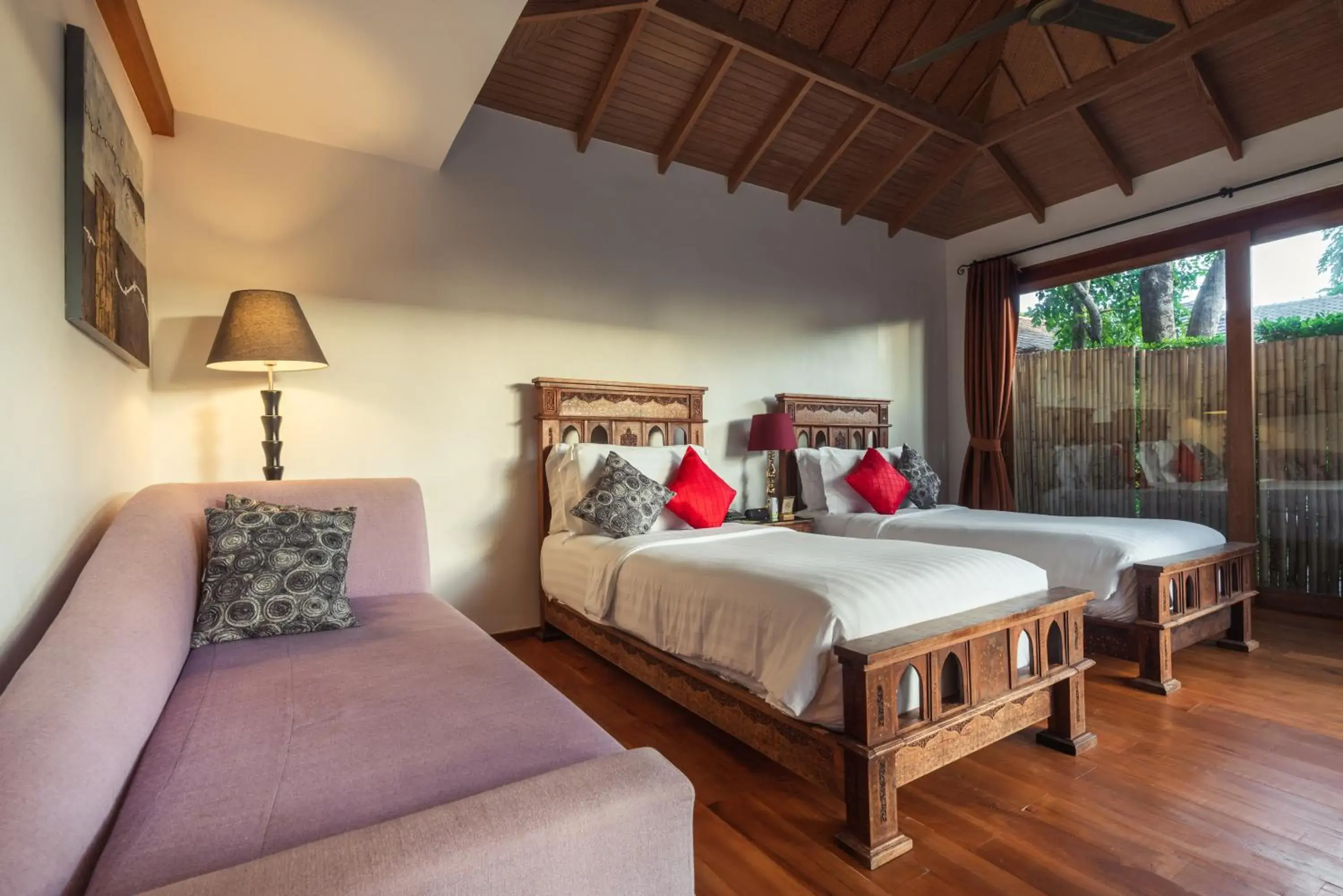 Decorative detail, Bed in Tango Luxe Beach Villa, Koh Samui - SHA Extra Plus