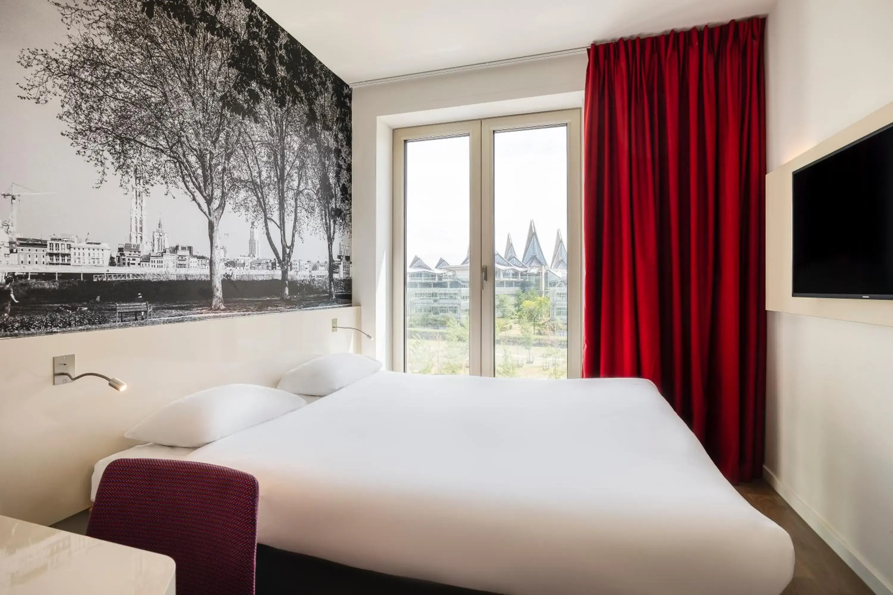 Bed in B&B Hotel Antwerpen Zuid