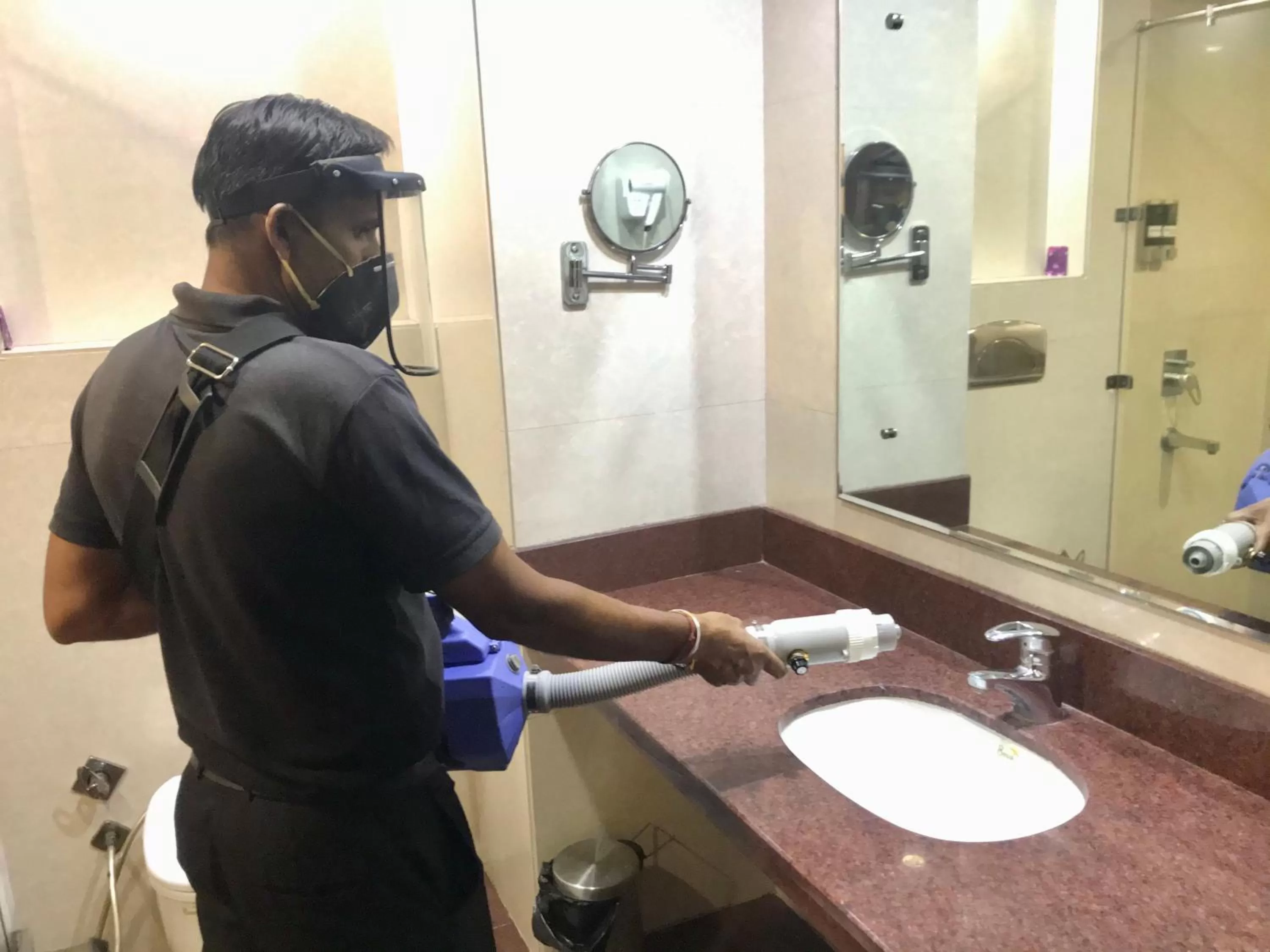 Staff in Hotel Leela Grande