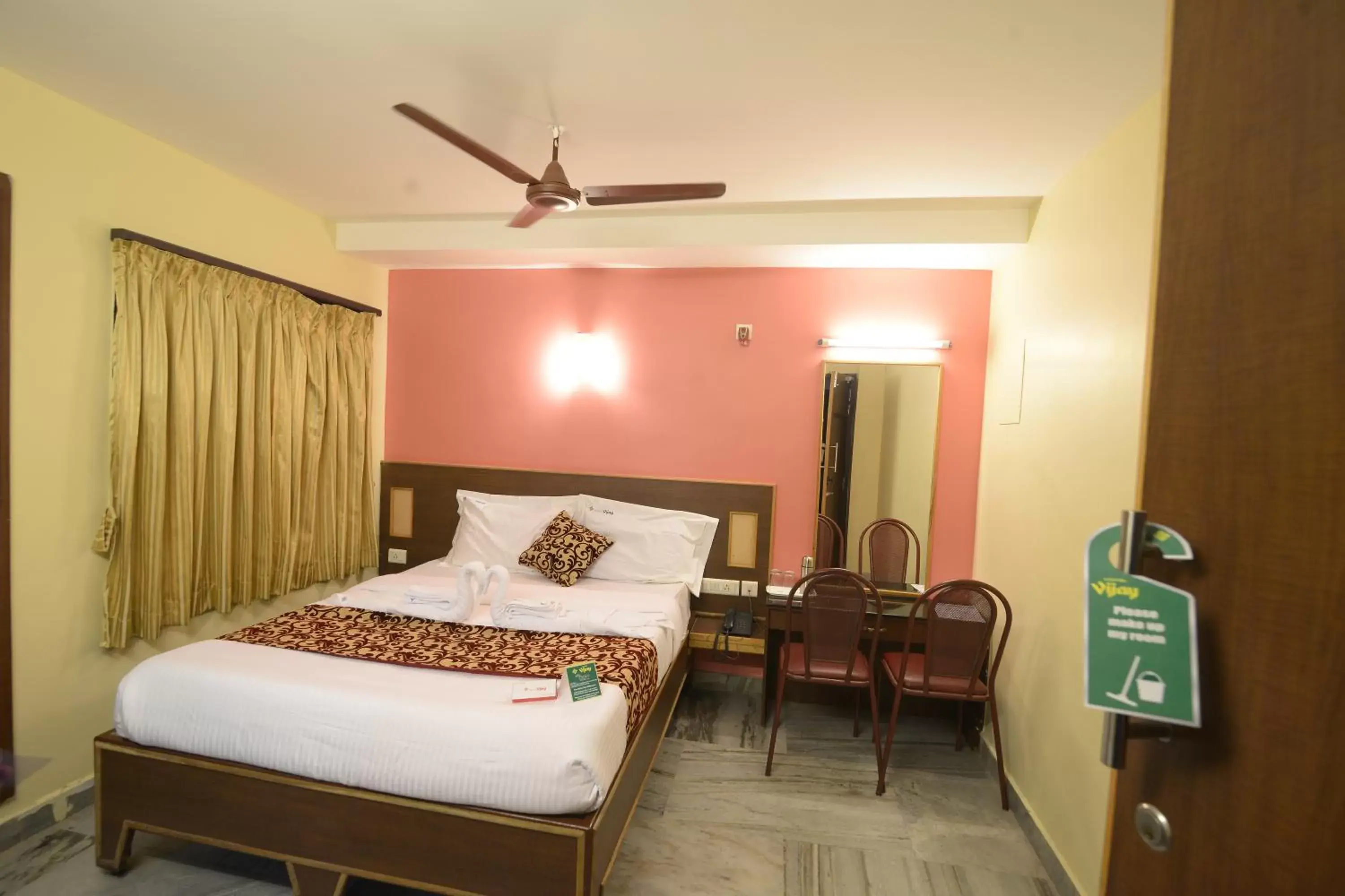 Bed in Hotel Vijay