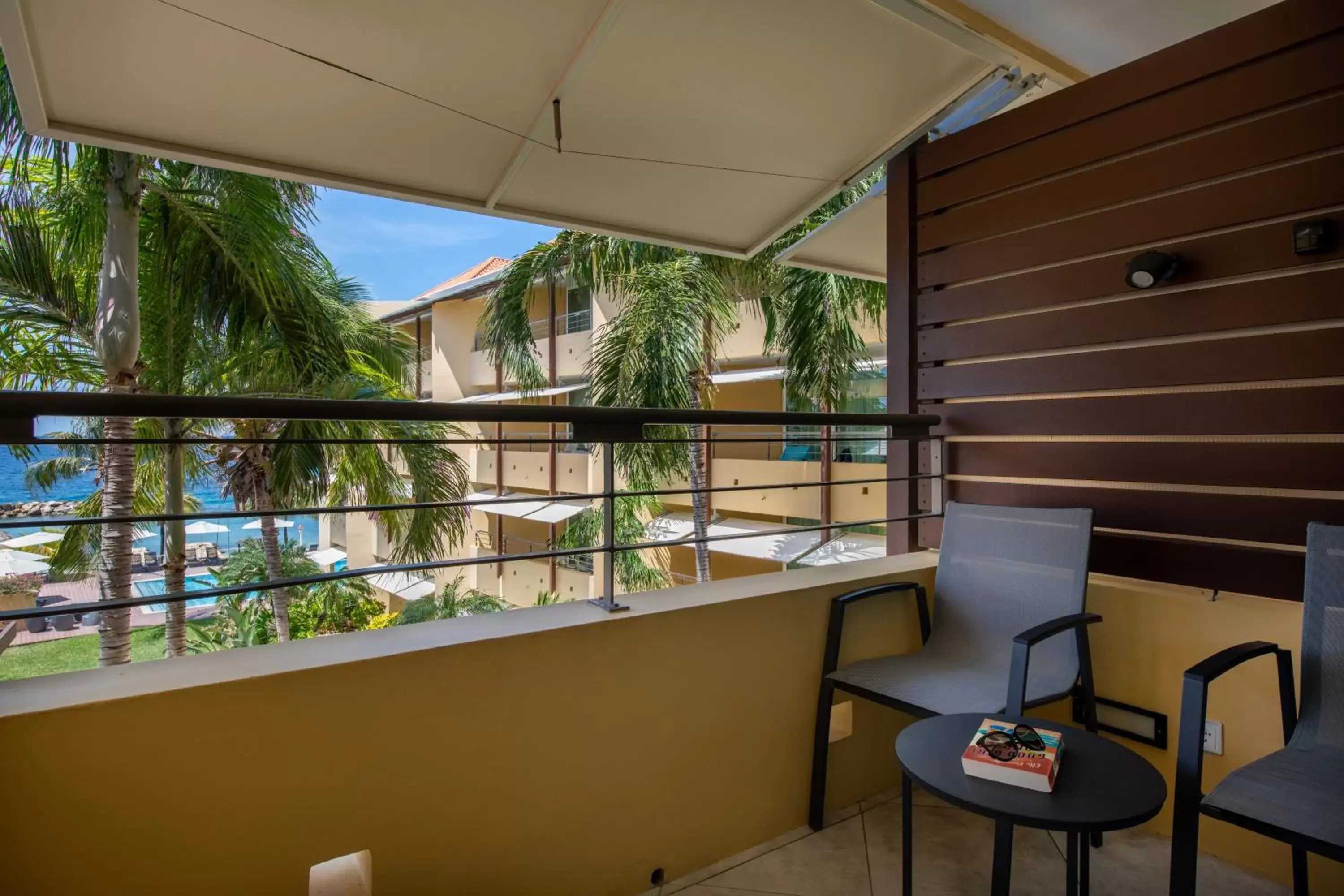 View (from property/room), Balcony/Terrace in Curacao Avila Beach Hotel