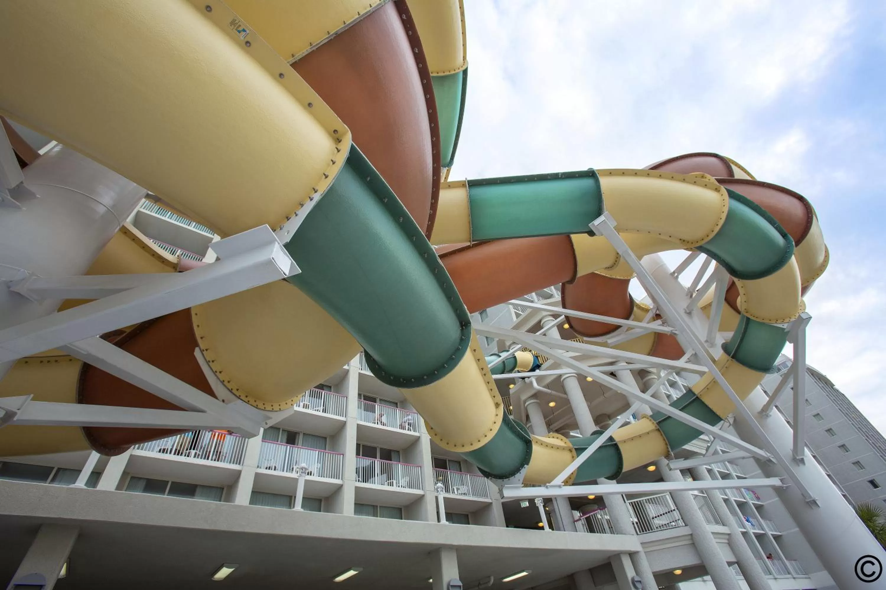 Aqua park in Crown Reef Beach Resort and Waterpark