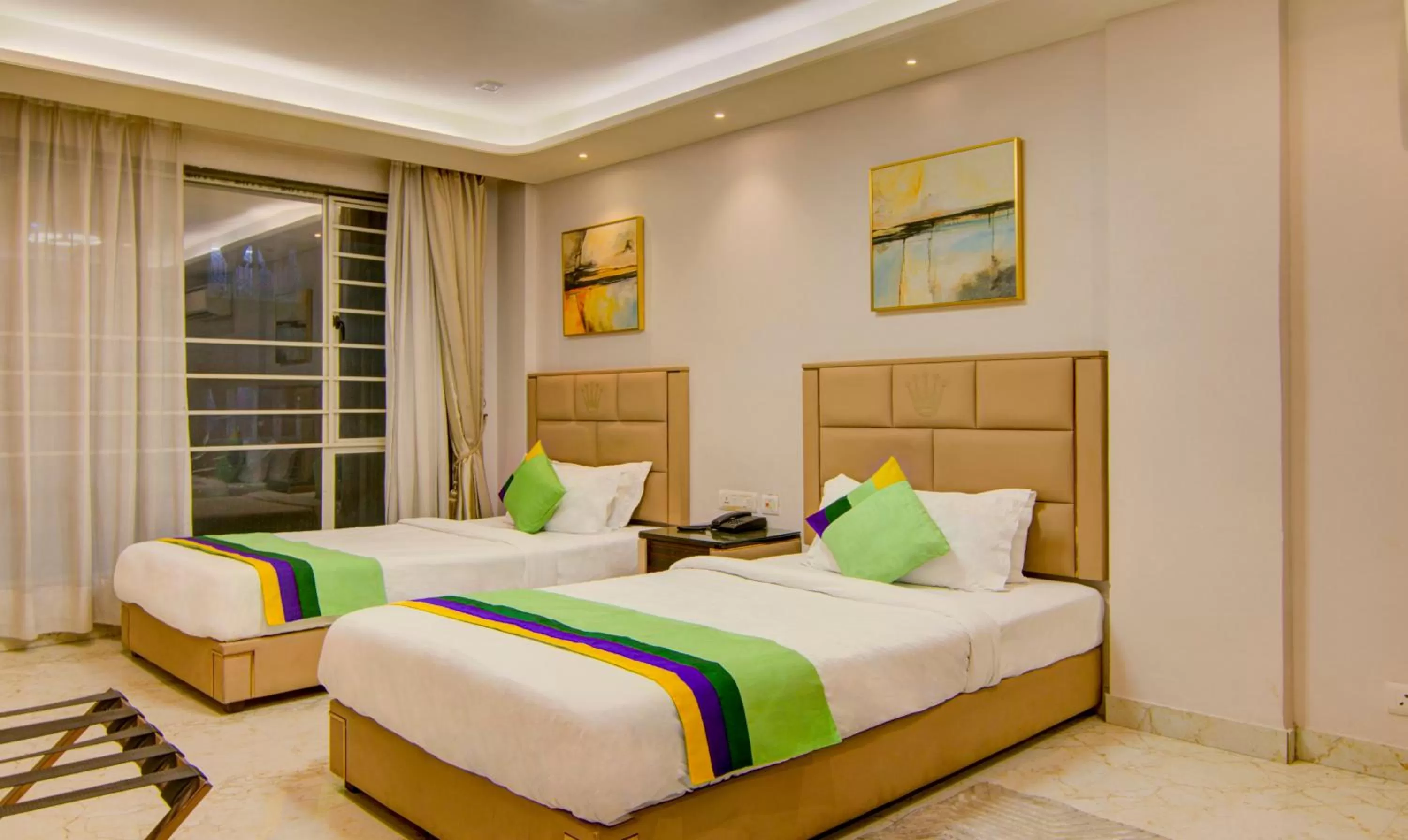 Bed in Treebo Trend Krish Residency