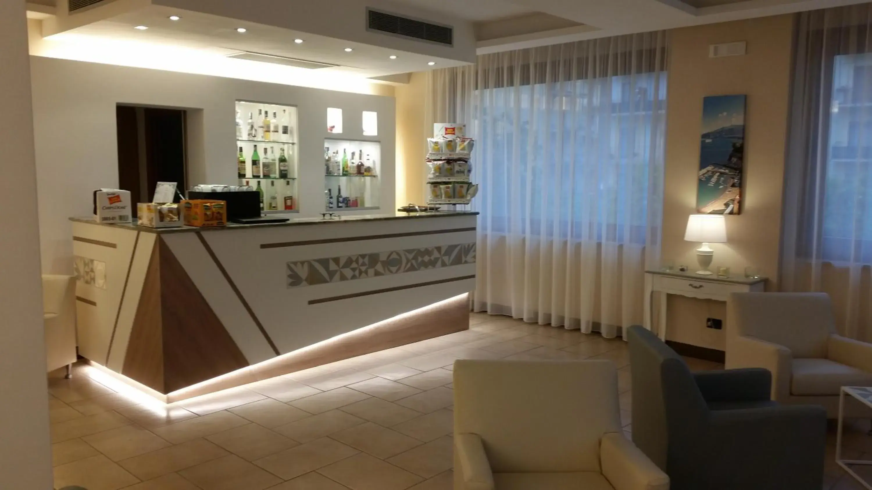 Lounge or bar, Lobby/Reception in Hotel Leone