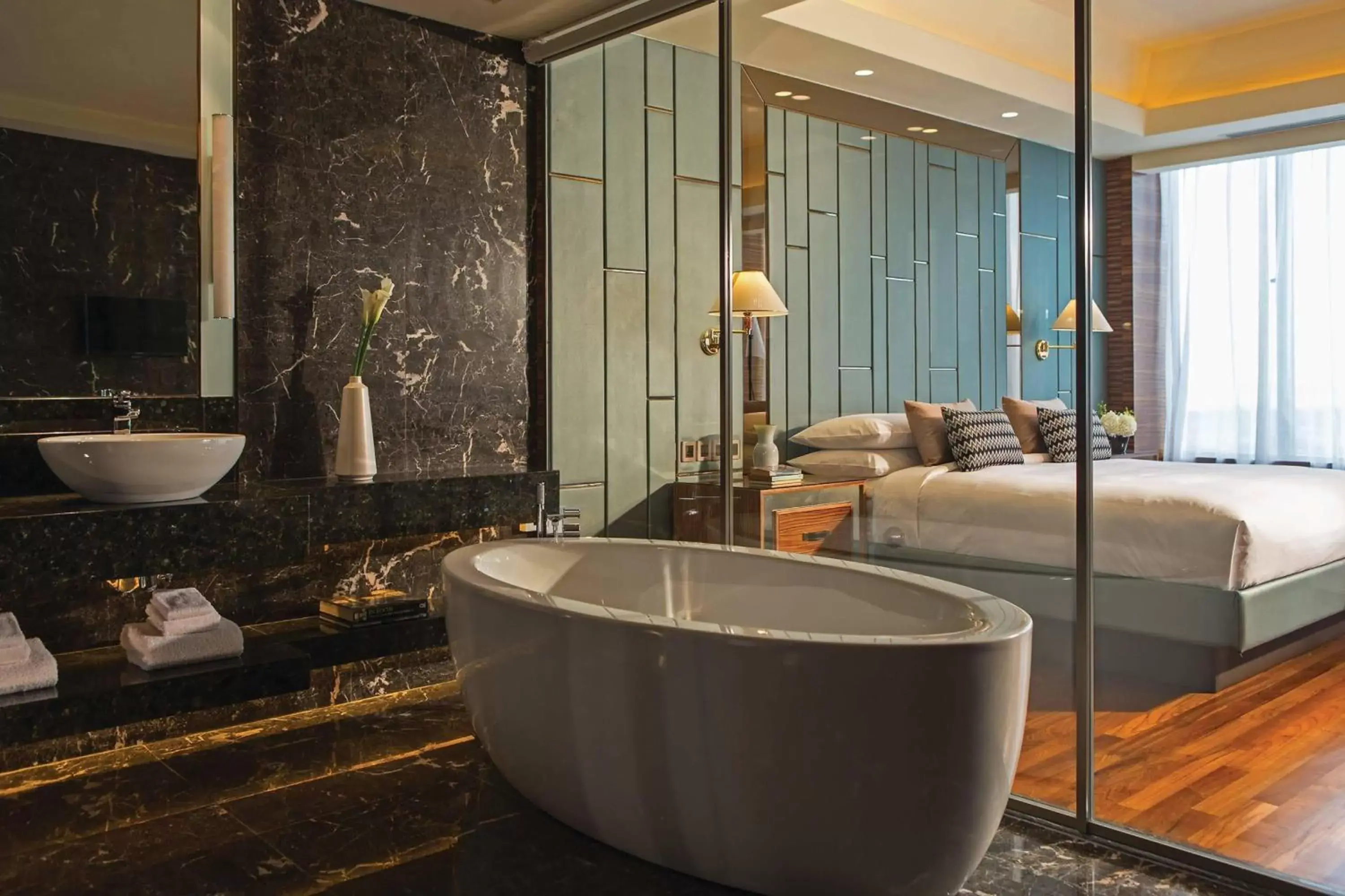 Bedroom, Bathroom in Renaissance Johor Bahru Hotel