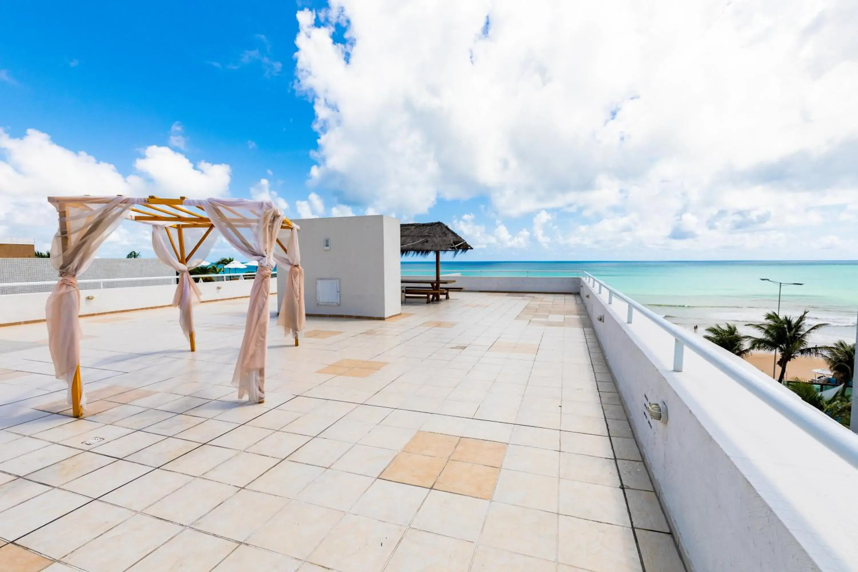 View (from property/room), Balcony/Terrace in Hotel Ponta Negra Beach Natal