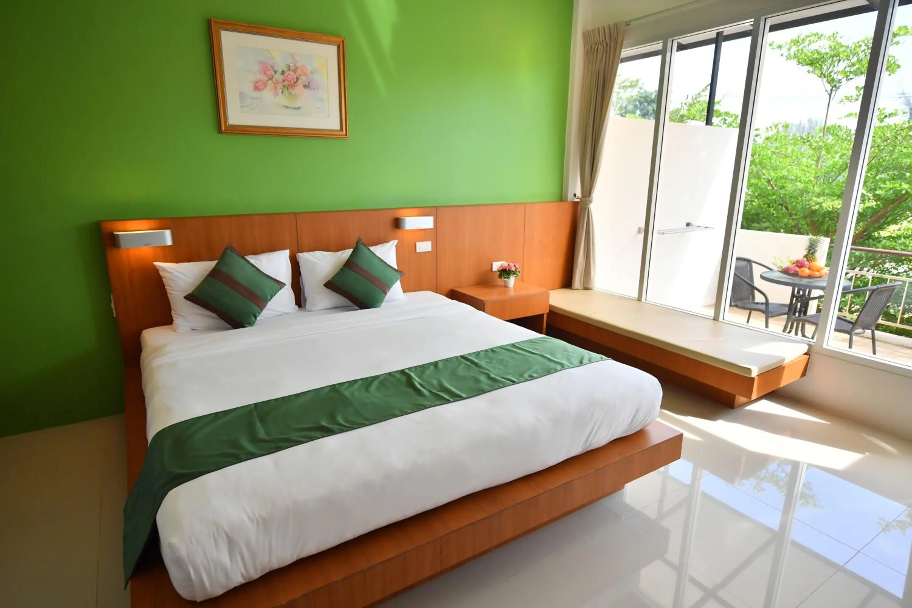 Bedroom, Bed in The Touch Green Naiyang Hotel & Fitness