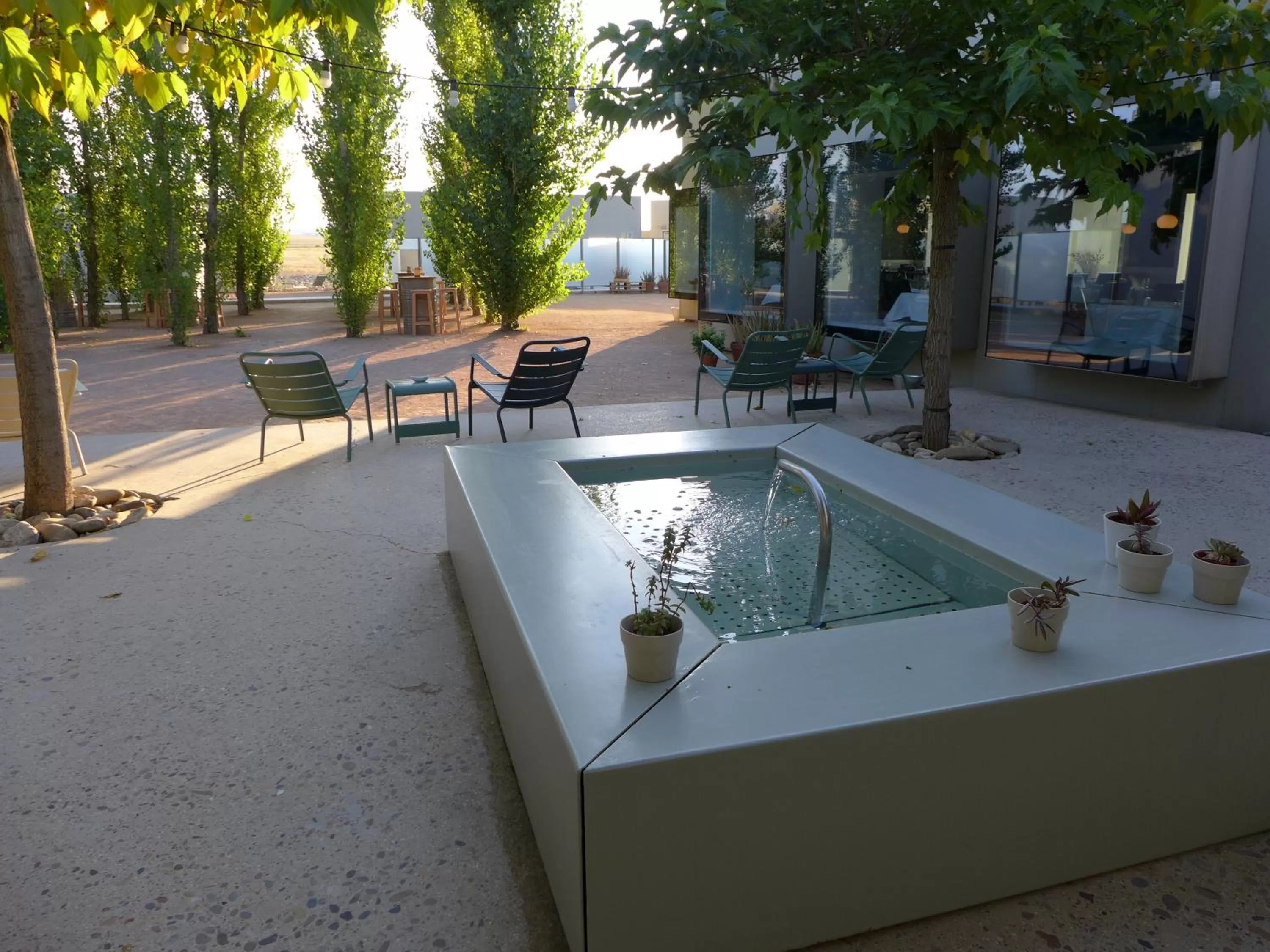 Patio in Hotel Aire de Bardenas