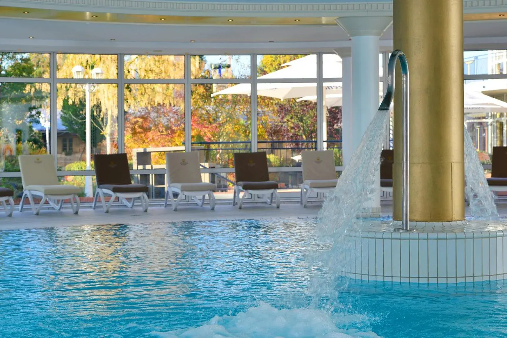 Pool view in The Monarch Hotel Pool view in The Monarch Hotel