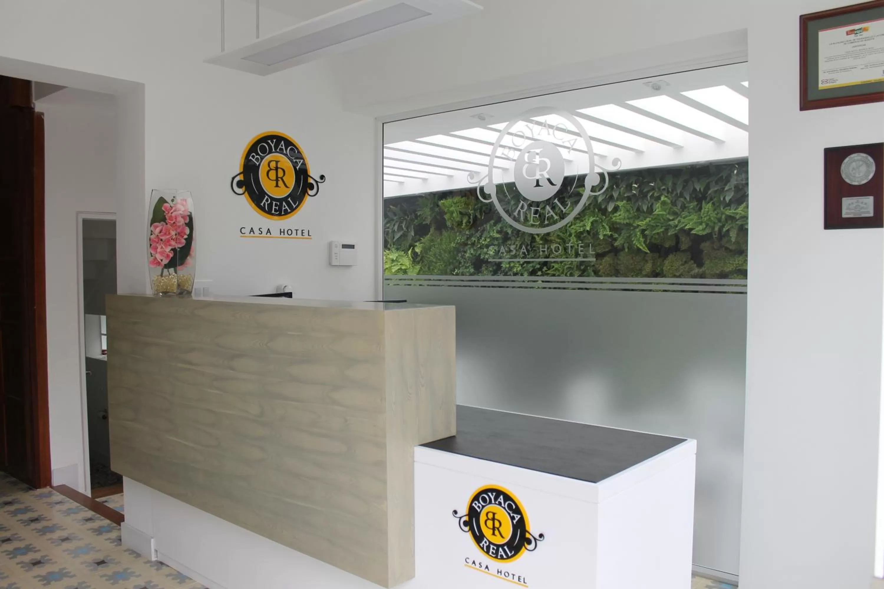 Lobby or reception in Casa Hotel Boyaca Real