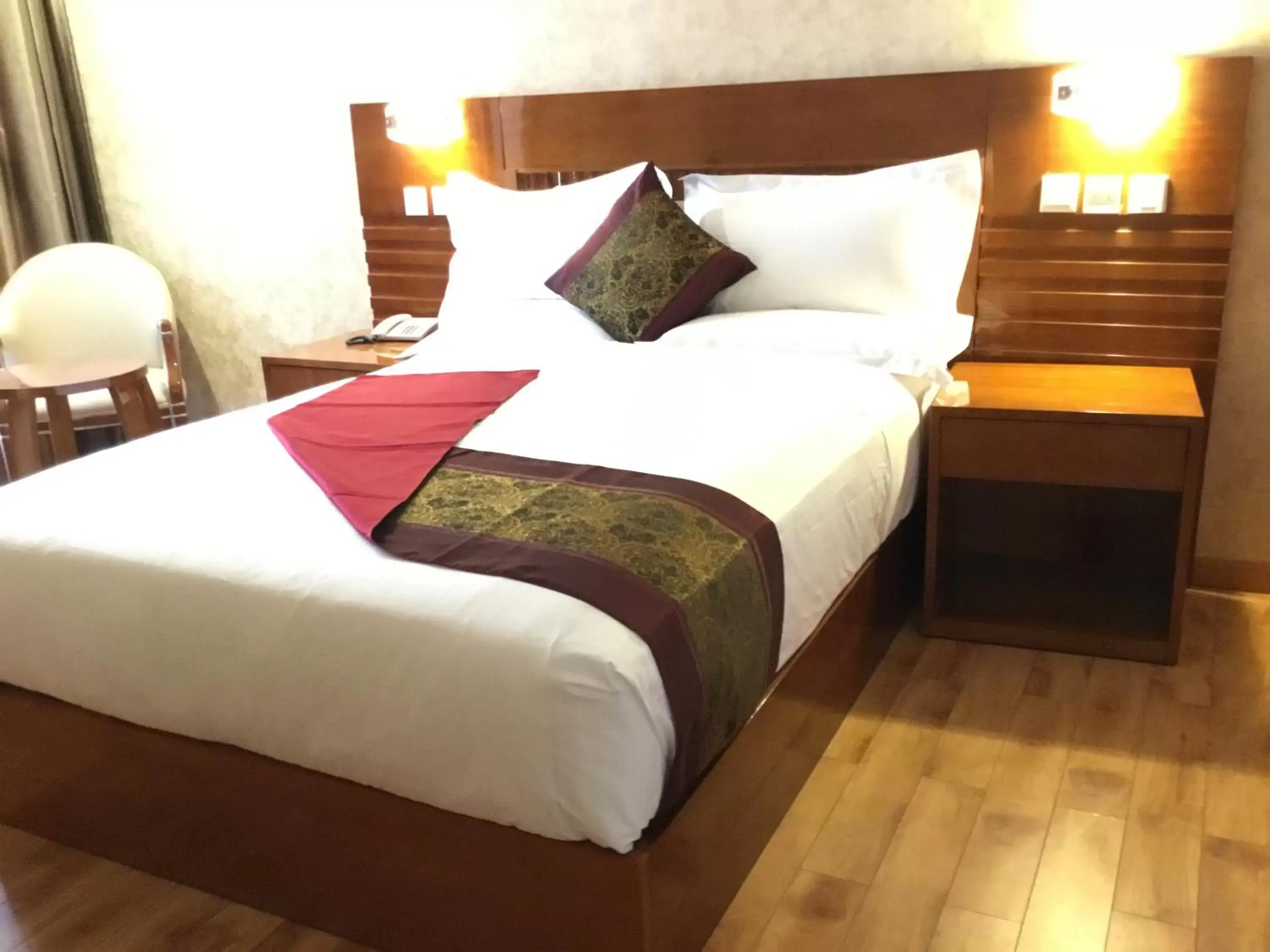 Bed in Marcen Addis Hotel