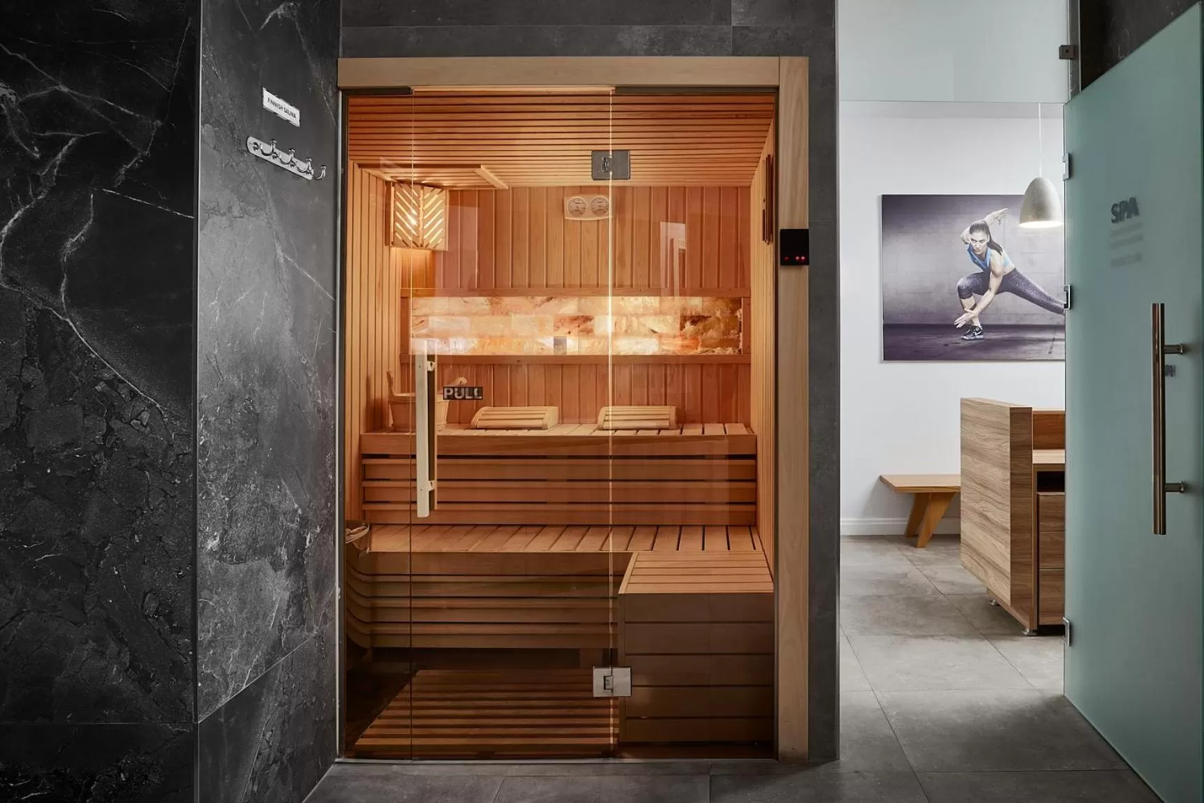 Sauna in Panoramika Design Hotel