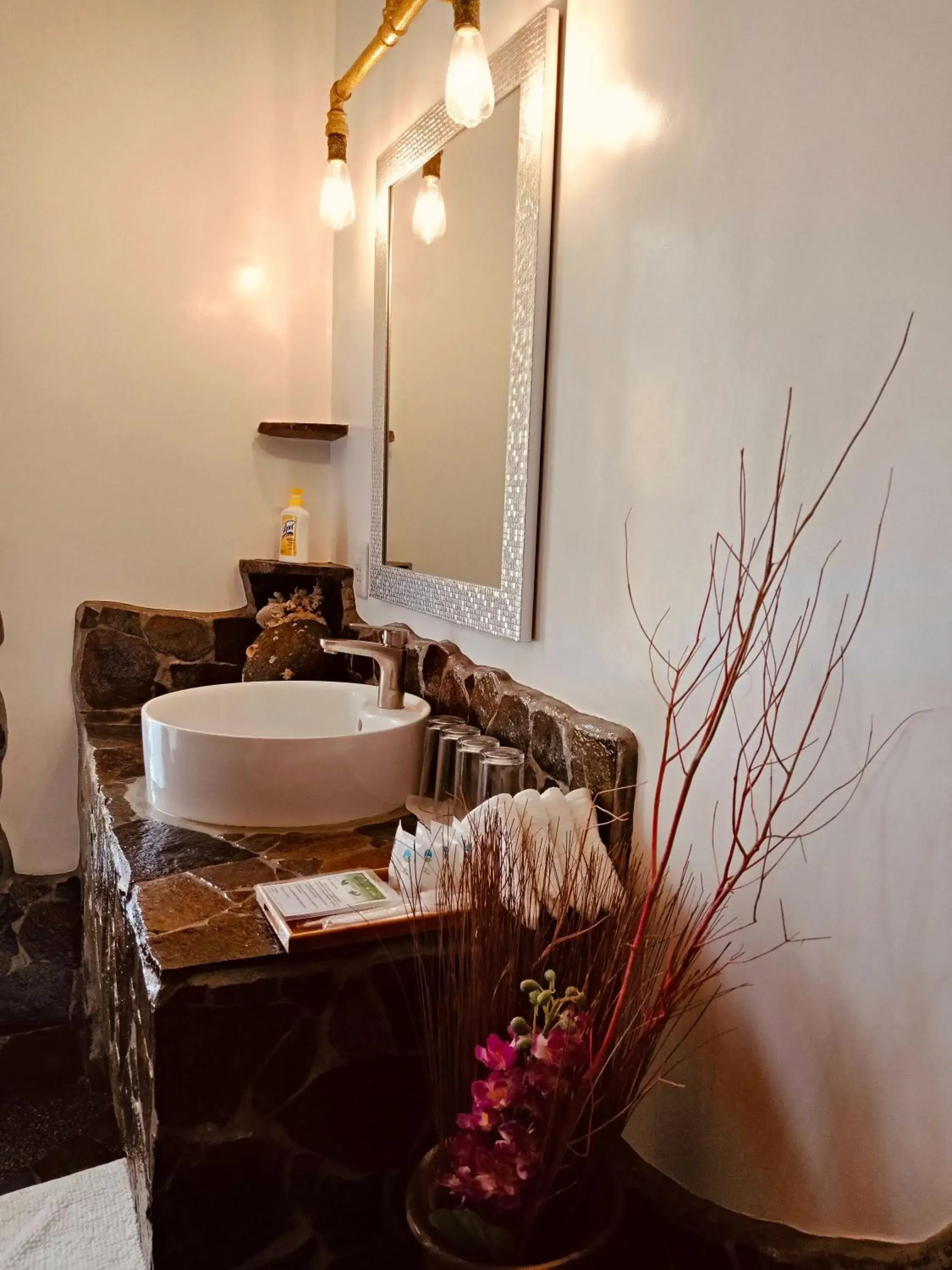 Decorative detail, Bathroom in White Chocolate Hills Resort