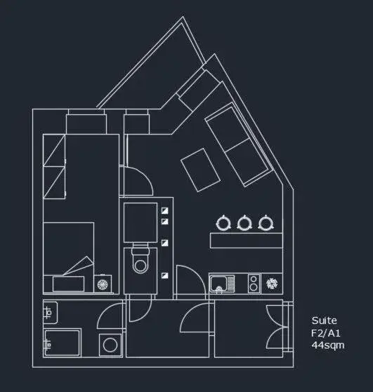 Floor Plan in Letna Garden Suites