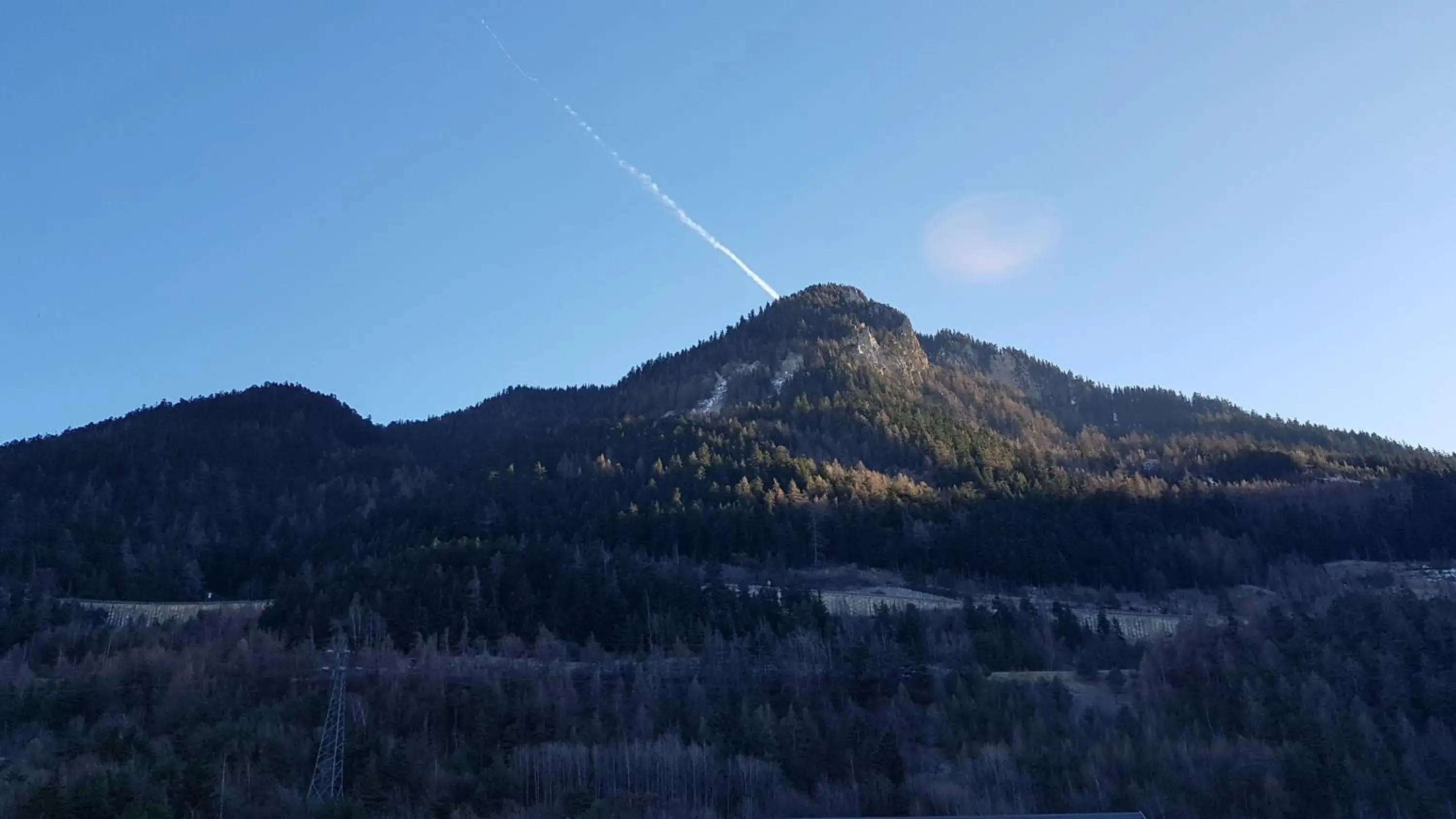 Natural landscape, Mountain View in hotel de la gare