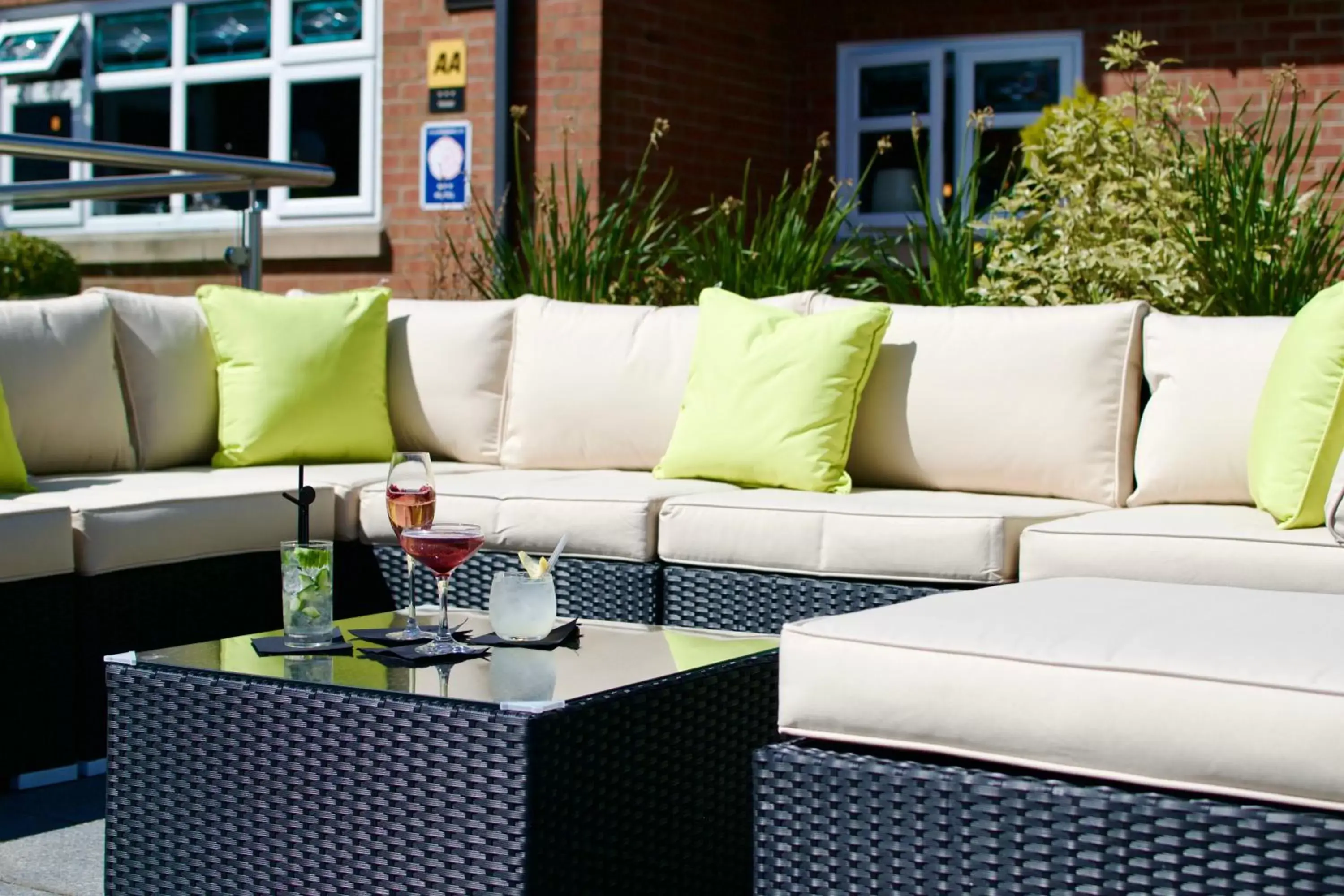 Patio, Seating Area in Brackenborough Hotel