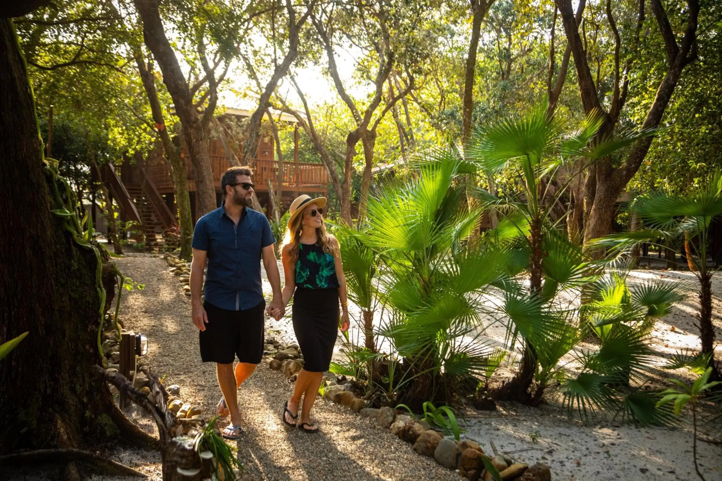 Property building, Guests in Mariposa Belize Beach Resort