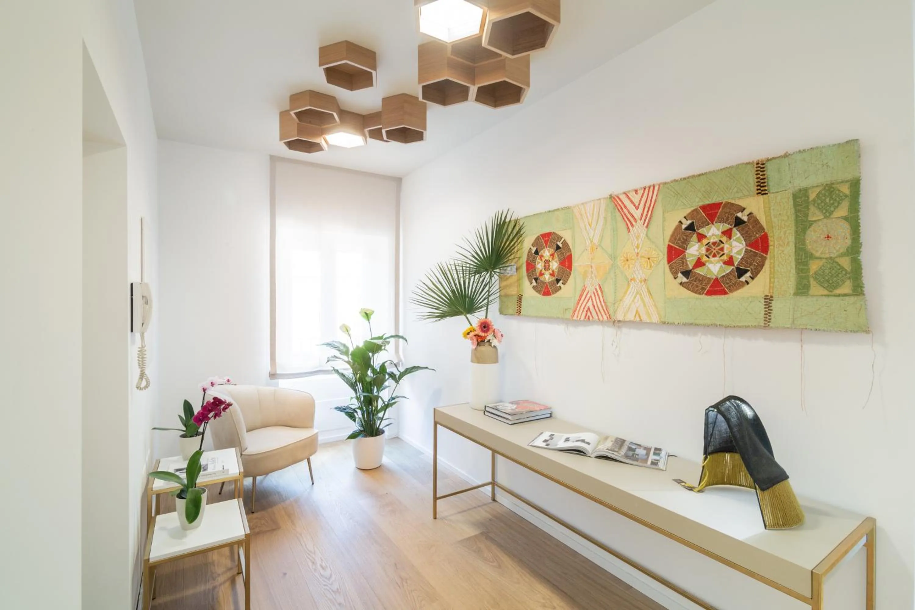 Seating area in Hotel Aristeo