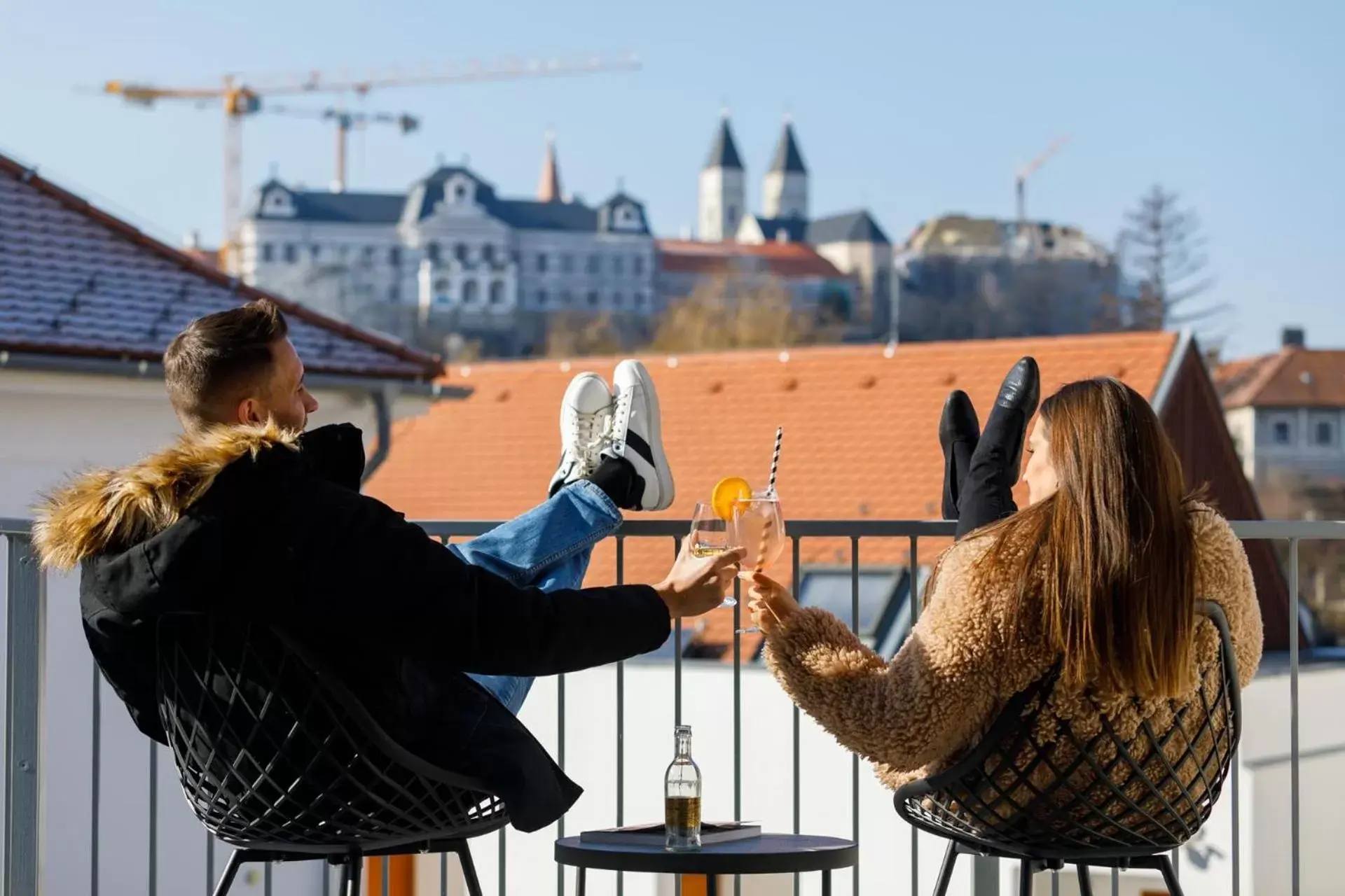 Balcony/Terrace in Hotel Historia Malomkert