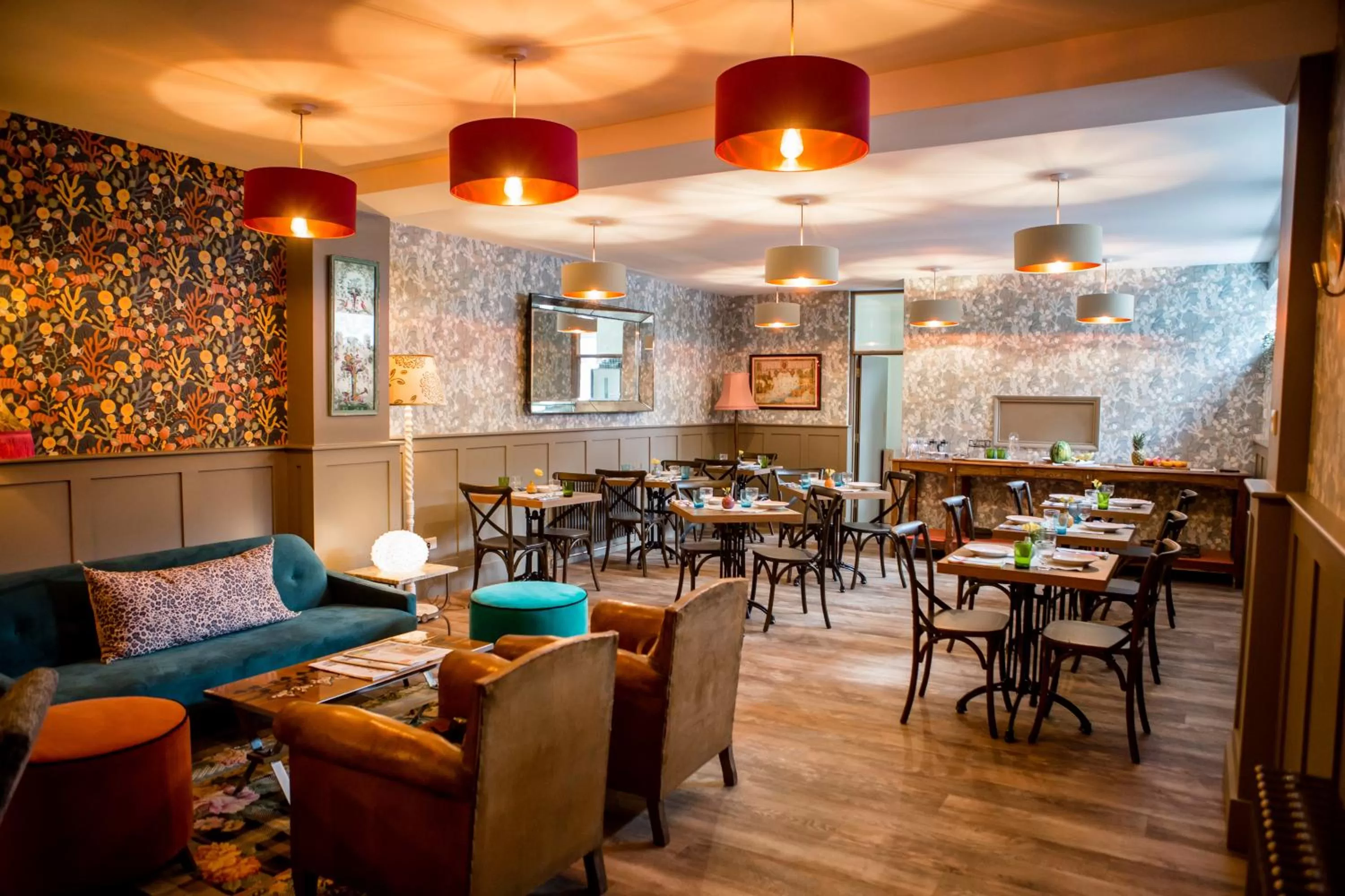 Living room in Moore House