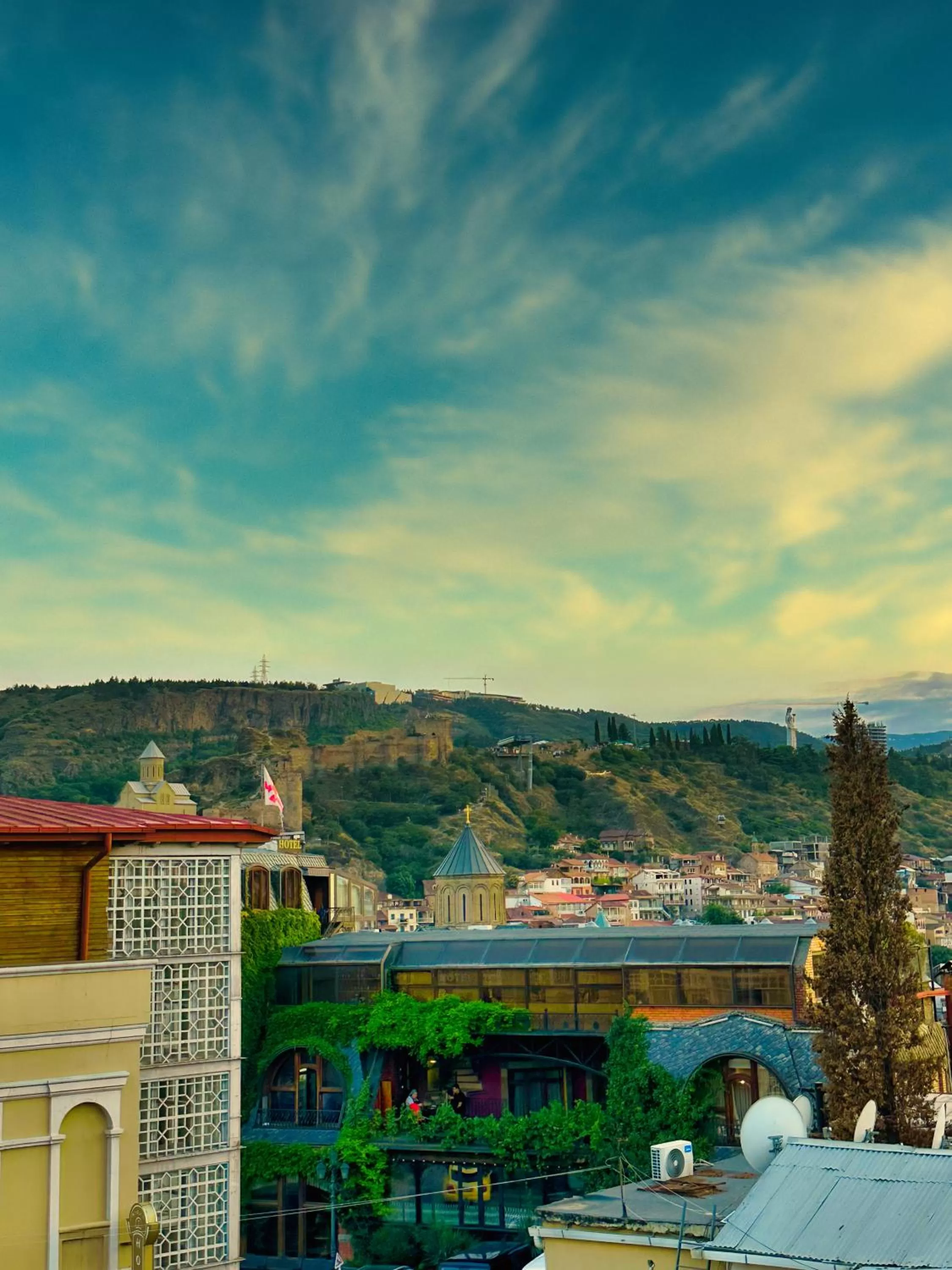 View (from property/room), Mountain View in Metekhi View Hotel