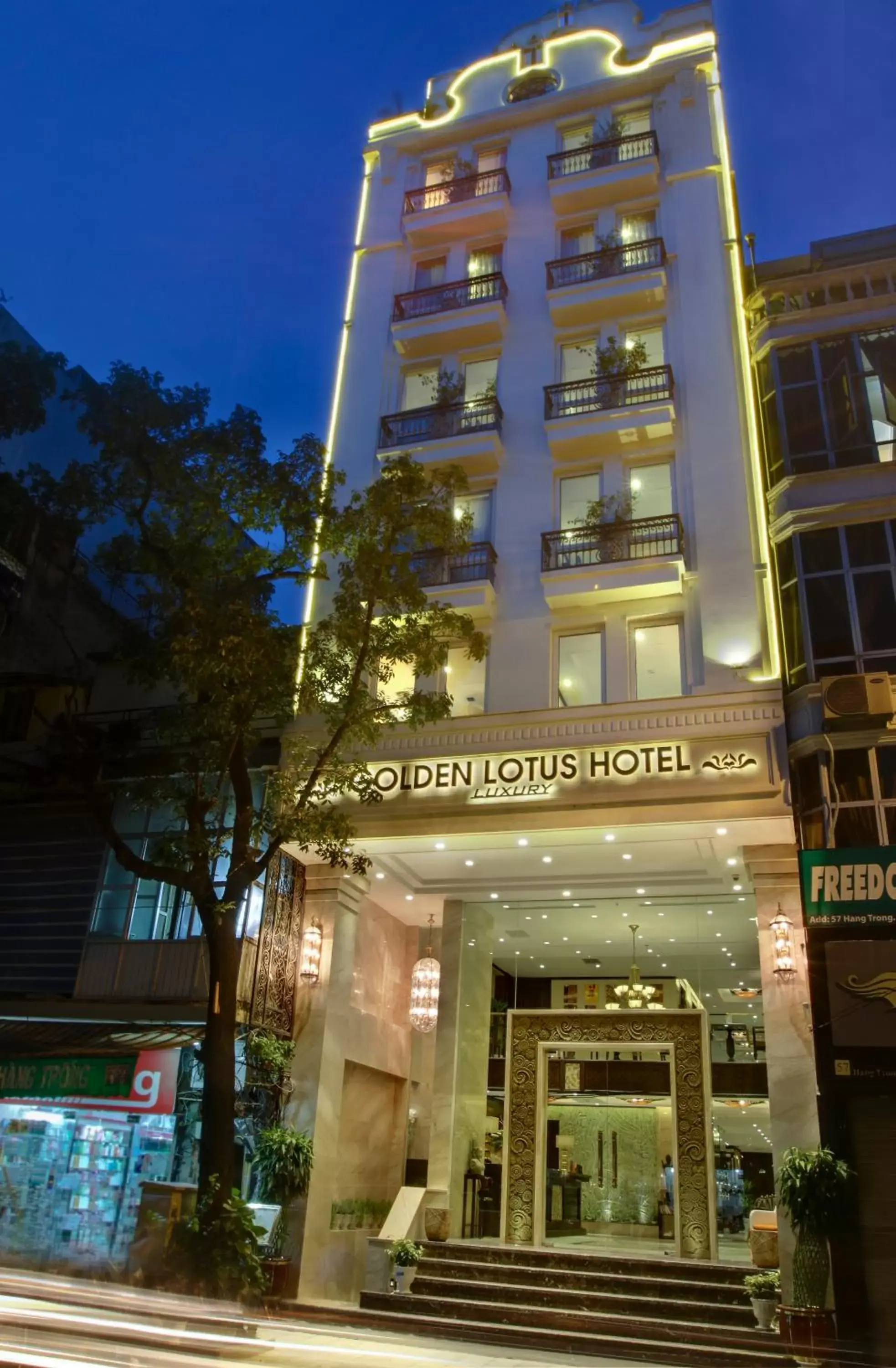 Facade/entrance, Property Building in Golden Lotus Luxury Hotel