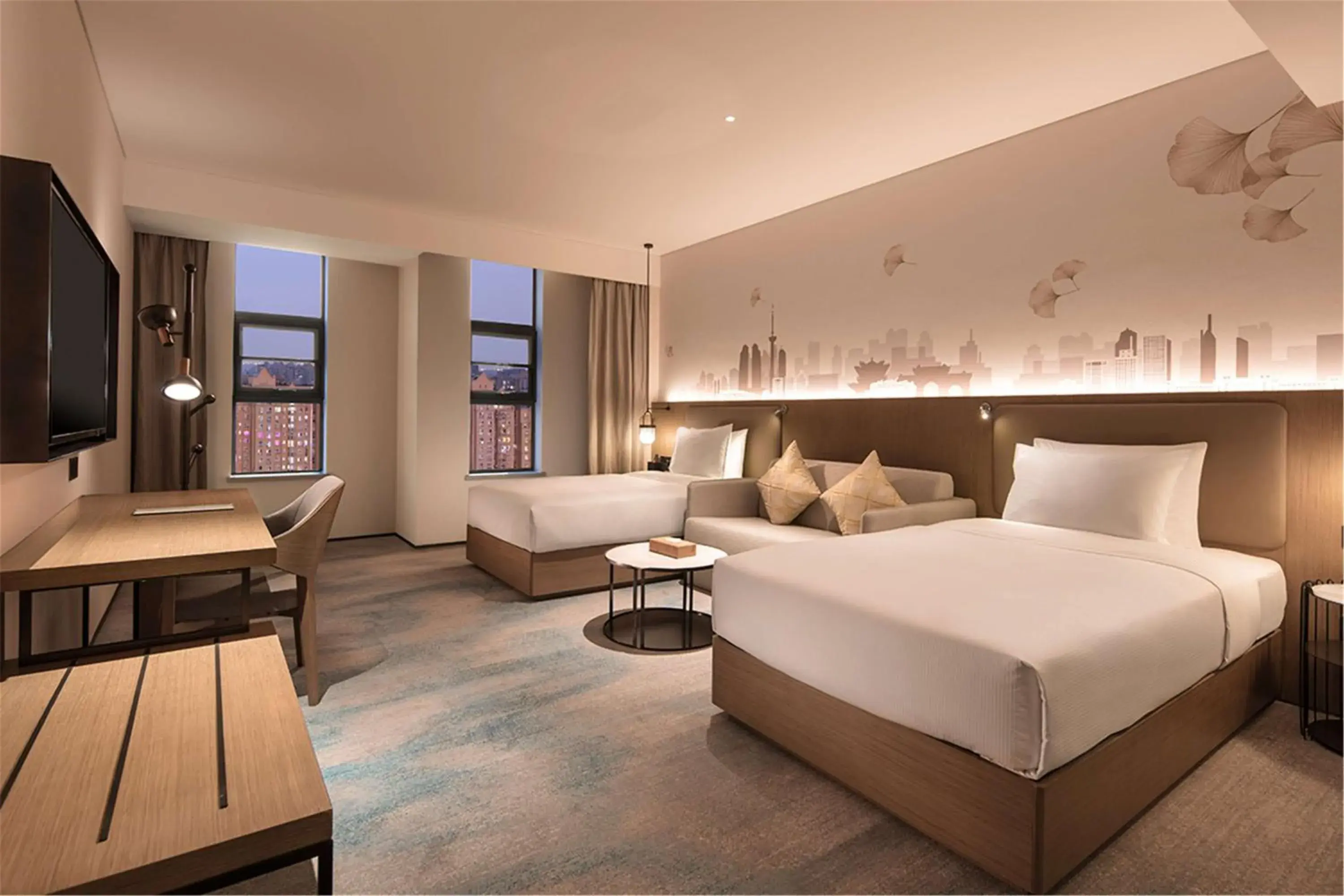 Bedroom, Bed in Hilton Garden Inn Xuzhou Yunlong Bedroom, Bed in Hilton Garden Inn Xuzhou Yunlong