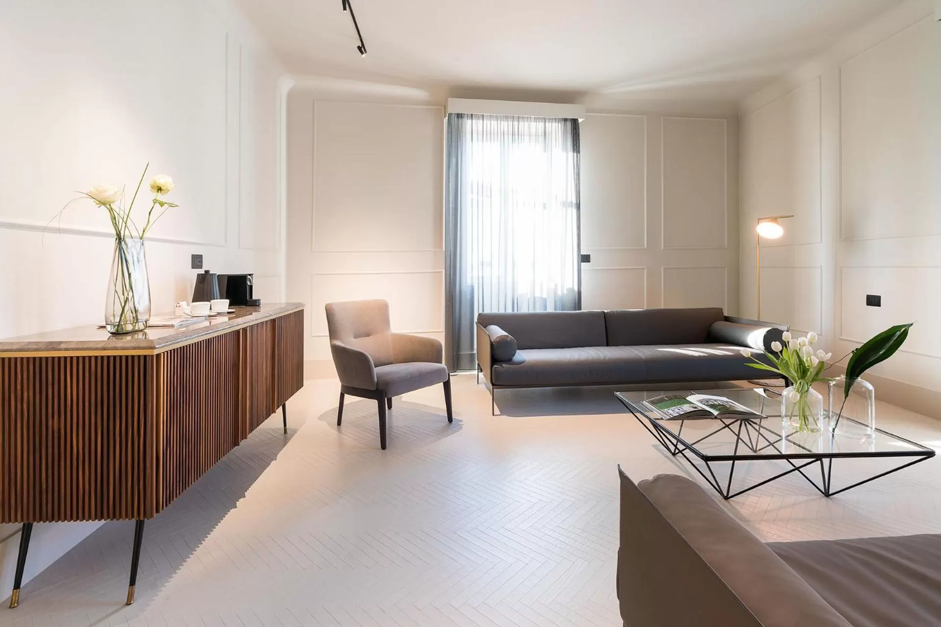 Living room in Byssus Suites