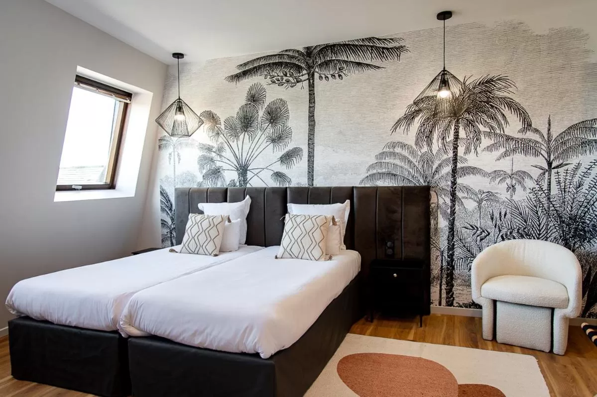 Bed in Hôtel Restaurant Vaillant proche Europapark Rulantica